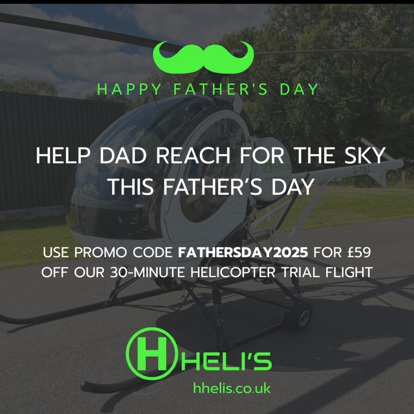 Looking for the perfect Father's Day present?
H-Heli’s may have solved that problem.
#hhelis #letyourdreamstakeflight🚁 #schweizer300 #tatenhillairport #fathersday #fathersdaygifts #helicopter #helicopterlesson #aviationgeek #helicopterpilot #helicopterflightschool