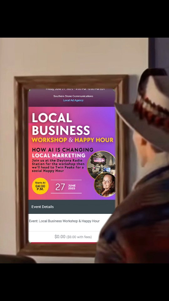 Mark your calendars!
Friday June 27th at 4 p.m. the Local Ad Agency will be hosting a FREE workshop on How AI is Changing Local Marketing at the home of the HOG, the VIBE, HOT, Coast Country & more!
Then, we'll hop over to Twin Peaks to play some cards and have the happiest of hours.
Head over to our website (link in bio) for more information. Can't wait to see ya there!
#daytonabusiness
#smallbusinessdaytona
#smallbusinessowners
#adagency
#thisadlife
#aiinbusiness
#localadagency
#daytonabeachfl