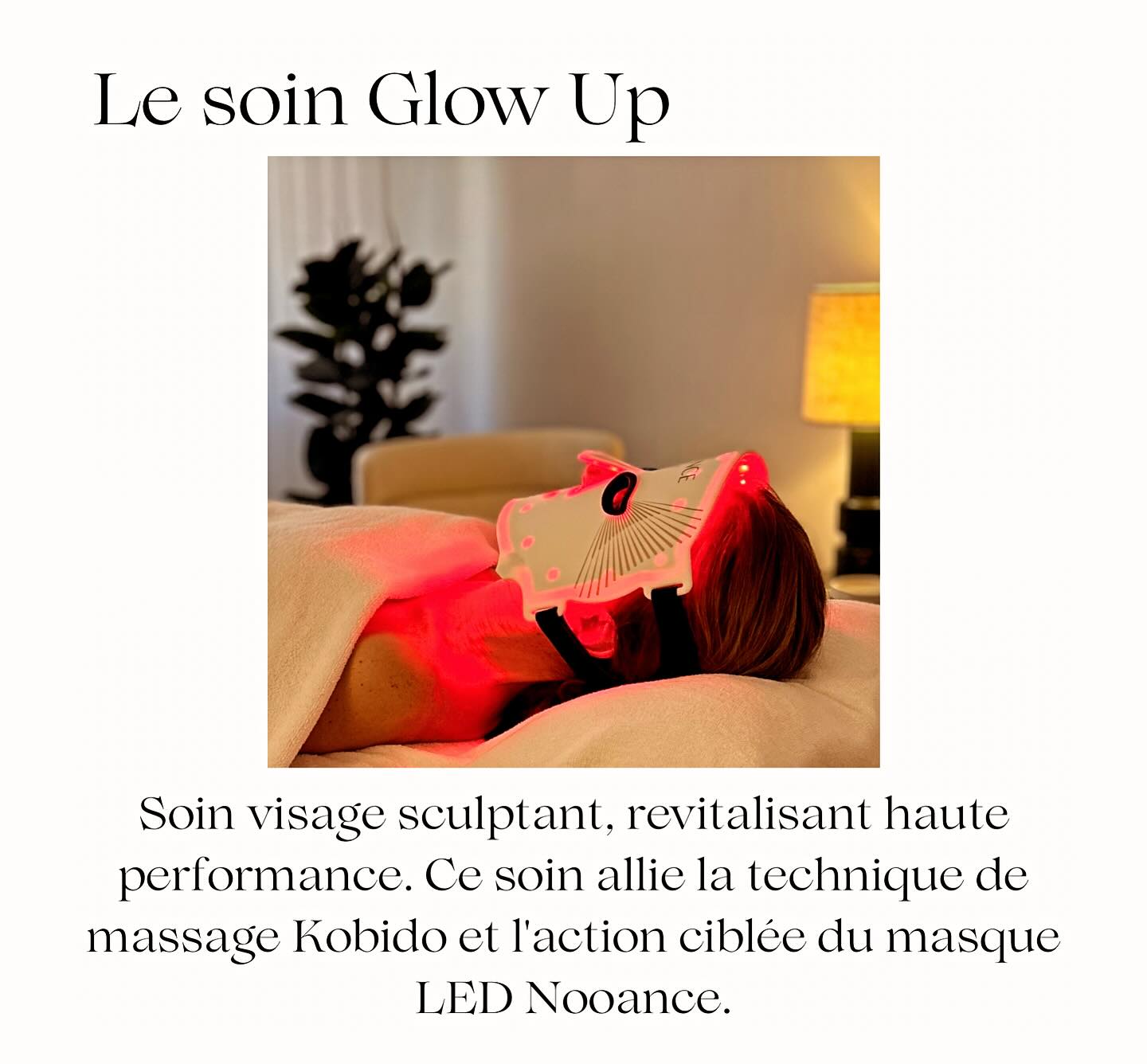 ************************************
Je vous propose un moment unique de relaxation et de régénération avec le soin GLOW UP
Soin visage sculptant, revitalisant haute performance. Ce soin allie la technique de massage Kobido et l’action ciblée du masque LED Nooance.
Ce protocole stimule la production de collagène (pour atténuer les rides, ridules et le relâchement) et l’éclat du teint (pour atténuer les tâches), il réduit les inflammations et redynamisera le visage en profondeur.
J’adapte le protocole en fonction de votre type de peau et de vos besoins pour orienter le soin sur des bénéfices éclat, anti-âge ou anti-imperfections.
Pour plus d’infos, contactez moi😊
📞 +33 6 08 81 91 15
🔗 magalibres.com
⚠️Uniquement sur RDV
Facialiste Magali Bres
3 rue d’Alger, Cannes
#facialist #facialiste #peau #visage #facial #facemassage #beautenaturelle #led #nooance #massagevisage
#tonusmuscular #kobido