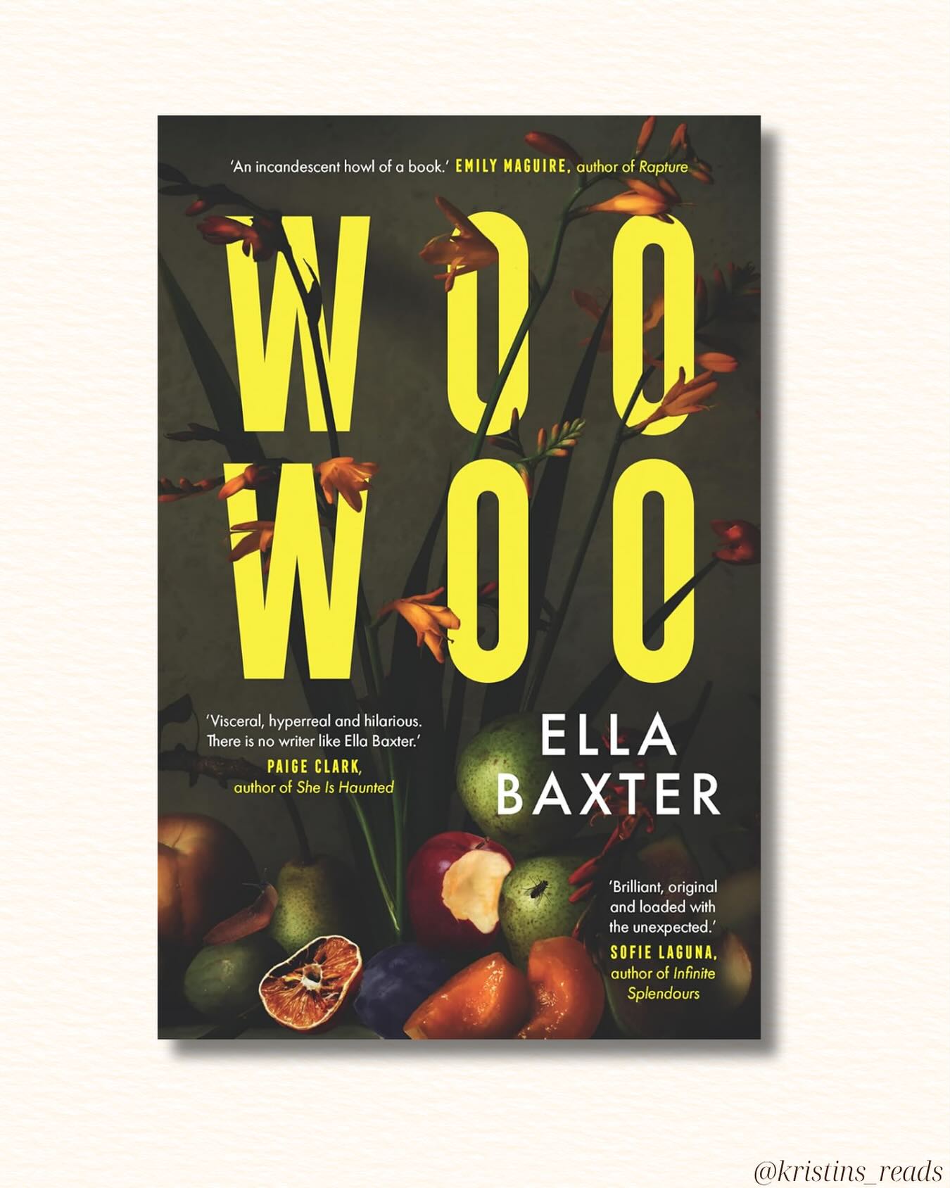 Woo Woo, by Ella Baxter đ¨ đ
Sabine is an artist being stalked while preparing for her most personal and provocative show yet: Fuck You, Help Me. Haunted (literally) by the ghost of feminist artist Carolee Schneemann and watched (also literally) by âRembrandt Man,â Sabineâs life and art blur until you canât tell whatâs performance and what is part of her nervous breakdown.
The writing is sharp, unsettling, and nightmarish. As a character, Sabine is almost insufferable, but that might be what made her realistic. Her hunger for validation and rejection of mainstream culture mix like oil and water, and leaves us watching her livestream her own attack.
This book IS woo woo. It was borderline too weird for me, but Iâm glad I read it. Itâs interesting to know that Baxter herself was stalked for 18 months, which informed and inspired her writing.
#WooWoo #EllaBaxter #AusLit #AustralianFiction #ConceptualArt #FeministFiction #SurrealReads #Bookstagram