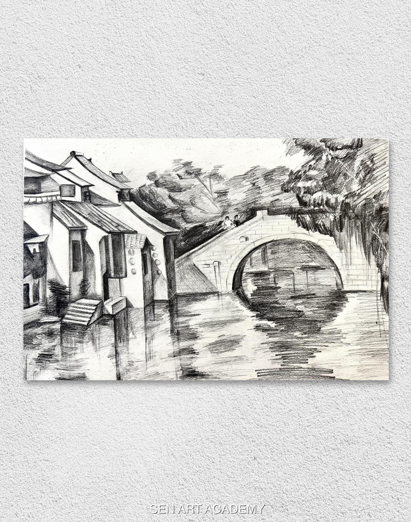 Sketching the Soul of a Watertown 🏯✏️
This beautiful pencil drawing captures the quiet charm of a Jiangnan water town — stone bridges, rippling canals, and timeless rooftops, all brought to life in delicate shades of graphite. 🎨
Created by a Sen Art student who has studied sketching for years, this piece reflects not only strong technical fundamentals — from geometric forms to landscape structure — but also a poetic eye for Eastern aesthetics.
At Sen Art Academy, we teach more than just how to draw. We guide students to observe, feel, and express the world through art. 🌍💫
🎨🎨🎨
LEARN ART, SEN ART.
(all the drawings and paintings show on our ins are create by our art tutor or student)
#artnewzeland #art #artstudy #artstudio#artworld #artauckland #artist #artclass #artcourse #artistsoninstagram #artnz #nzart #artteaching #artwork #artstudent#artacademy #artstudio #auckland #artstudent#studentwork #artist #artlover