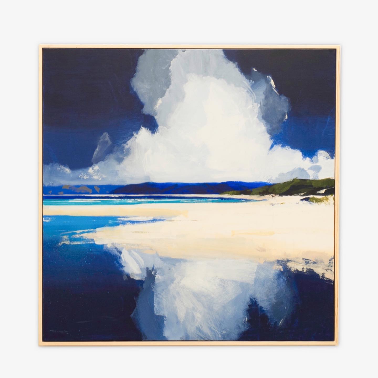 ‘Blues in the Bay’ who can pick the location? This one is available now from @black_daisy_trading #sapphirecoastnsw #sapphirecoast #artist #southeastarts