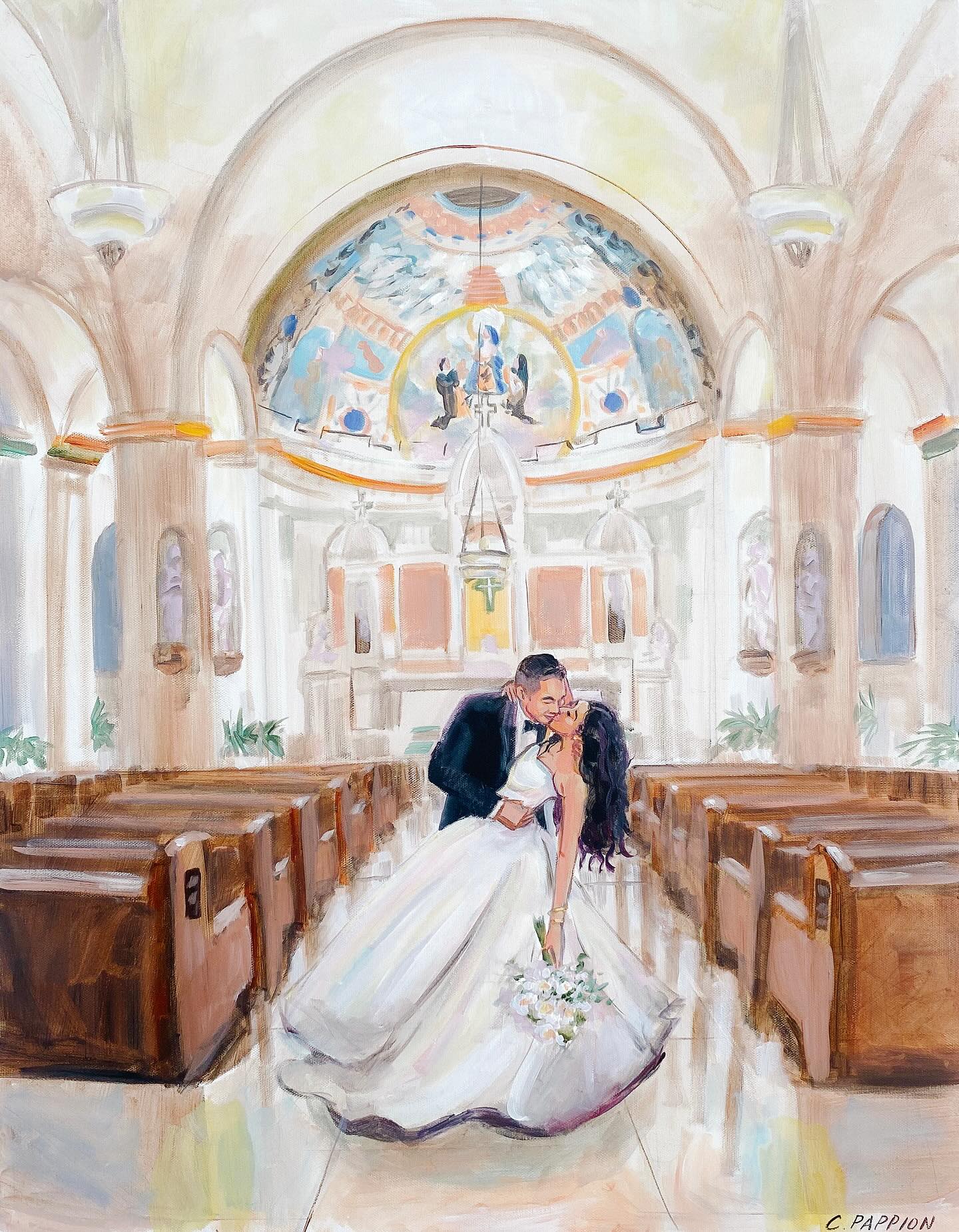 Love a dramatic pose ❤️❤️😍
#liveweddingpainter #neworleanswedding #weddingpainter