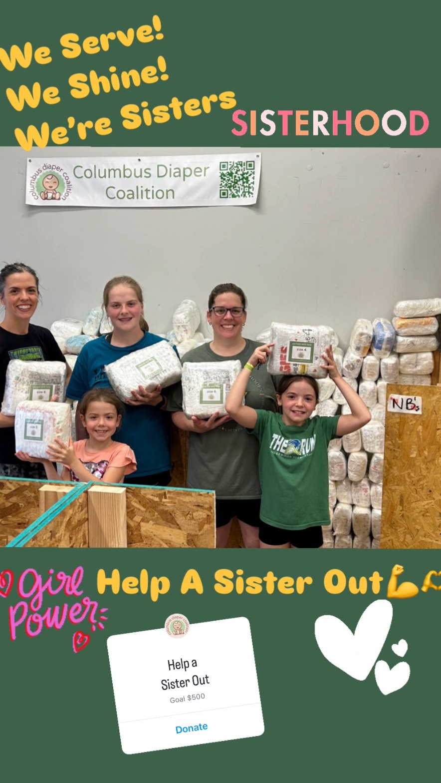 #hey #hey Sisters! Cousins! Spending time together - giving back to others - We Serve🌷We Shine☀️We’re Sisters 🫶#familytime #sisterhood #helpasisterout 👧🏻👧🏼👧🏽#communityservice #614columbus #volunteer #diaperbank #cbusdiaperco #forthekids❤️