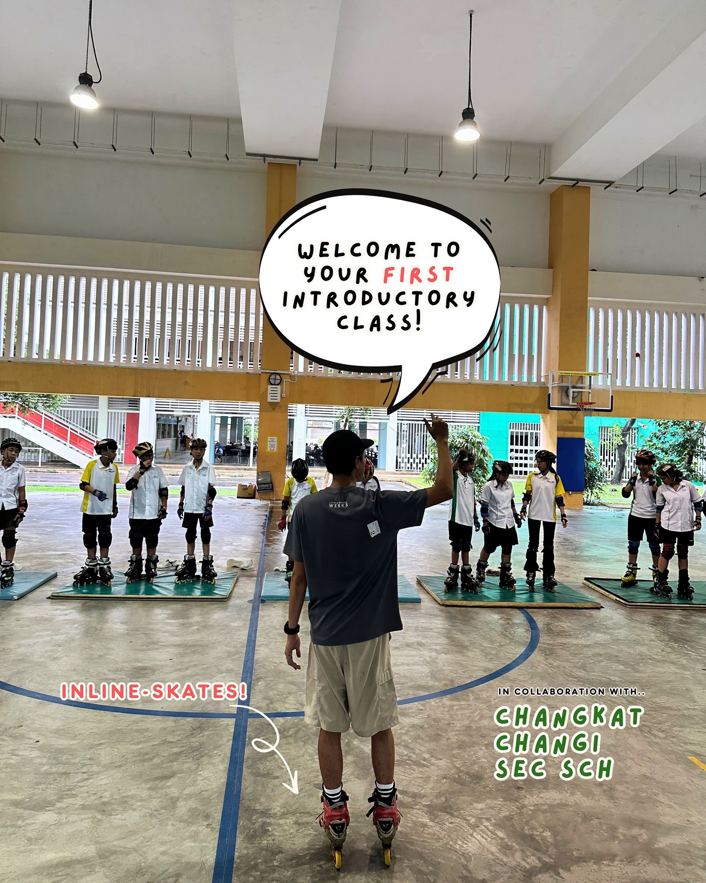🛼 Kicking things off at Changkat Changi Secondary School under the MOE STAR Programme! 🛼
In our Introductory Inline-Skating class, we focused on the foundations—where safety, confidence, and balance come first. For many Secondary One students, it was their very first time on wheels!
💡 Through the session, they:
✅ Learnt the importance of wearing full safety gear (helmet, wrist, elbow & knee guards)
✅ Practised how to break a fall safely and stand up the right way
✅ Gained basic balancing techniques to build a strong skating foundation
It was inspiring to see the students push past their comfort zones while having fun and learning a brand-new skill. We also worked closely with the teachers to ensure every moment was safe, structured, and meaningful.
Thank you to Changkat Changi Secondary School for having us—looking forward to more exciting sessions ahead! 🙌✨