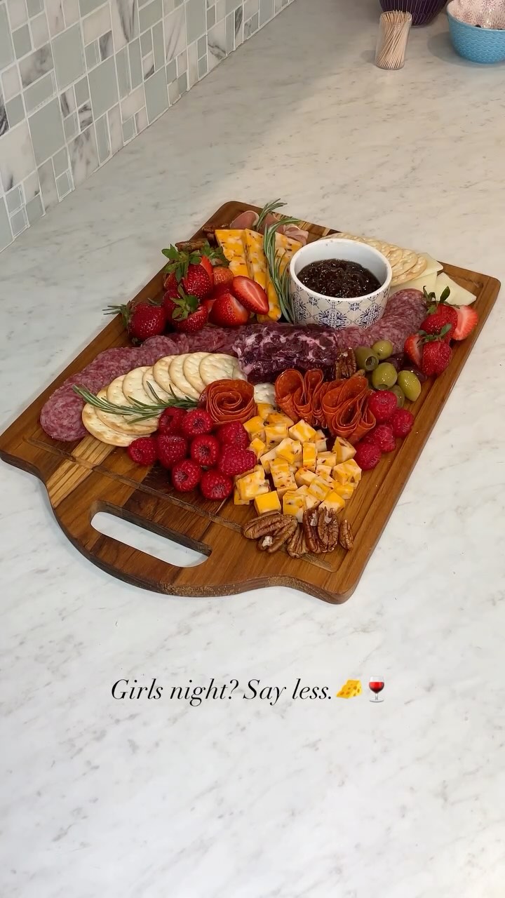 Girls night made better with our cheese boards 🧀🍷💖 Order yours now! #cheeseboard #mioracheese #charcuterieboard #charcuteriemiami