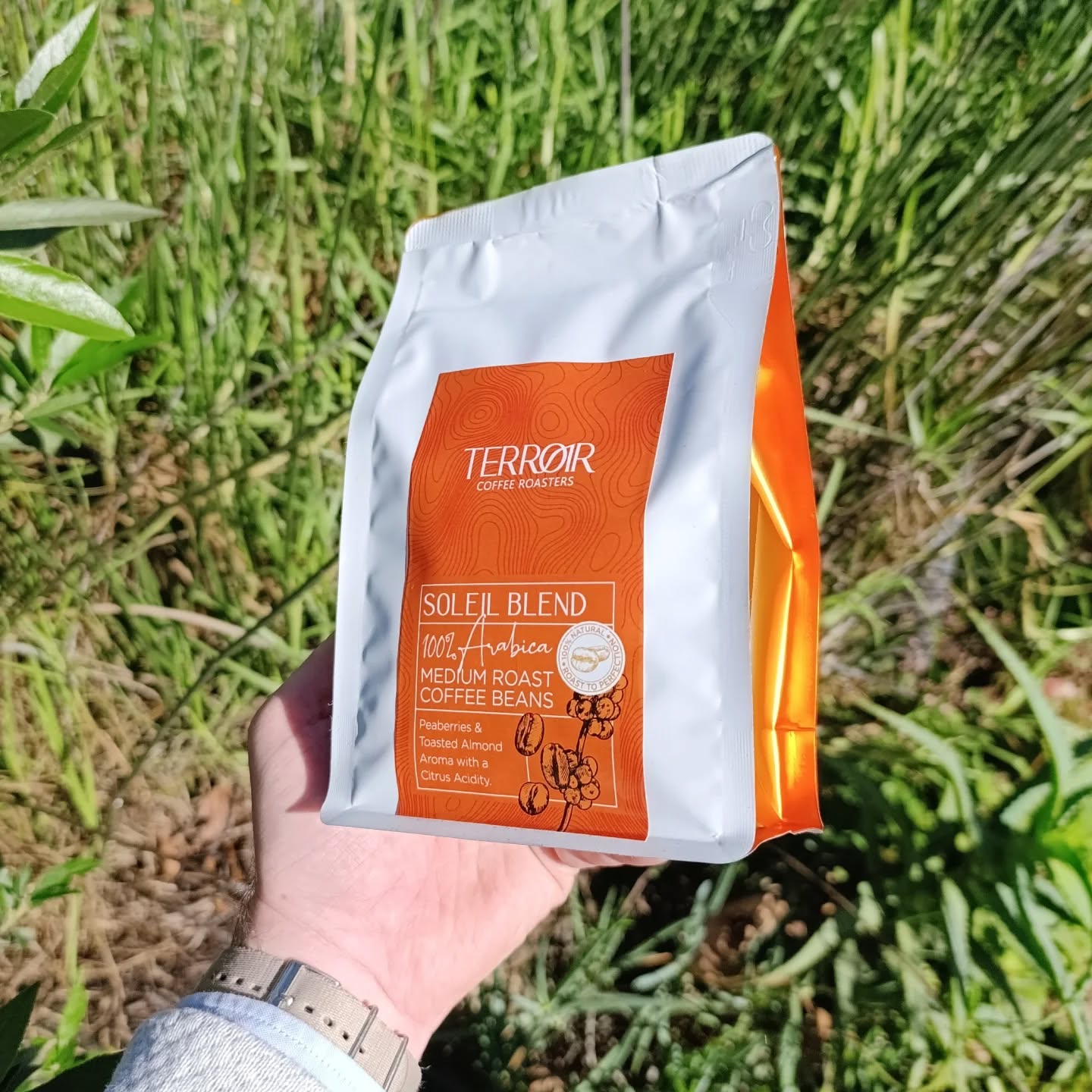 Yes it's out now! Yesterday was a perfect blue sky, and a fantastic day to launch the Soleil Blend. Bright tasting notes and a brilliant day. Harmony.