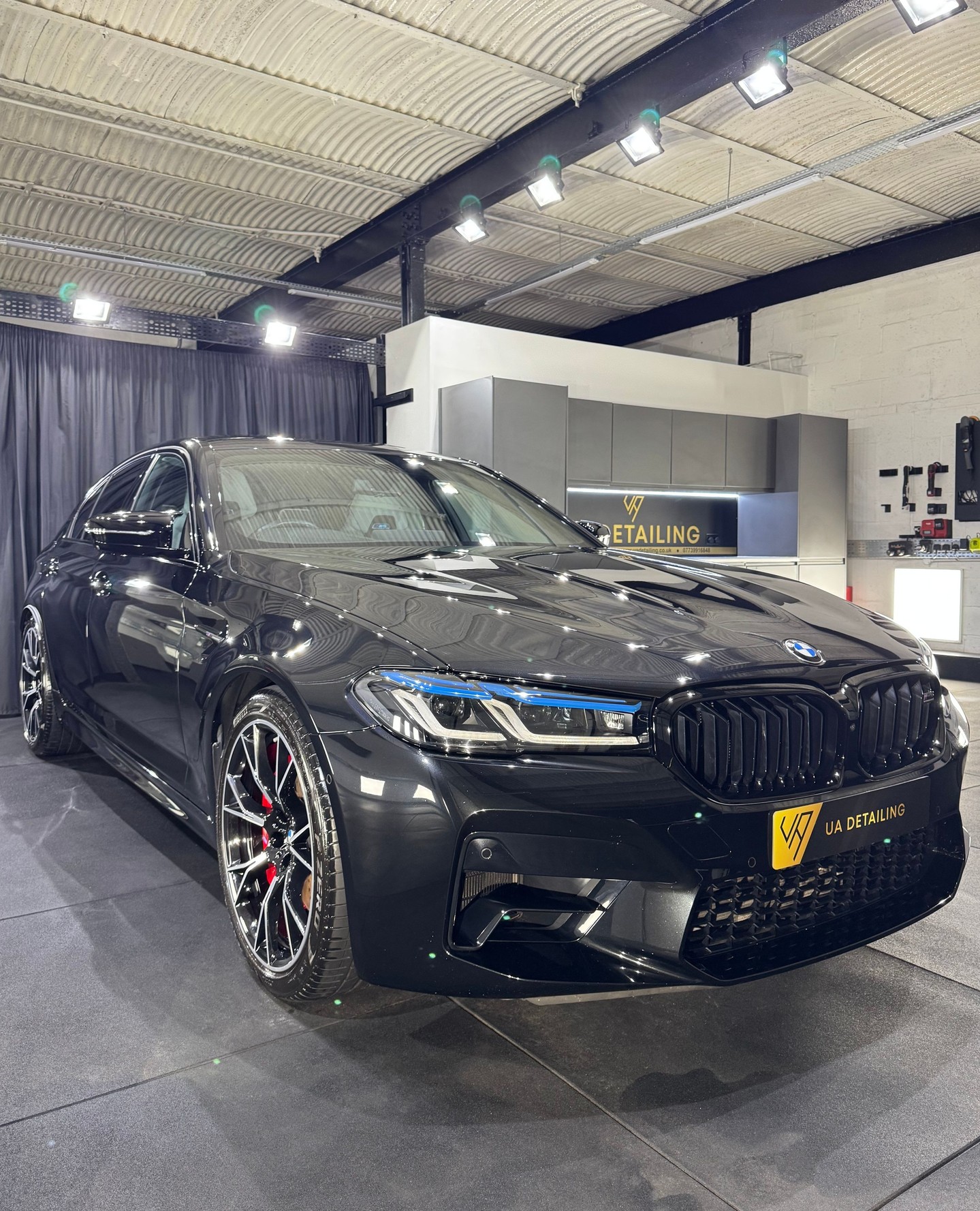 BMW M5 Competition ๐ฉ๐ชโ
โ
We had this beautiful Bavarian beast in for our popular correction detail. Consisting of two stages of polishing to bring out the best in the paintwork after the supplying dealership made a shambolic mess of it by letting their in house valeters attempt to polish it. The paintwork was duller than ever and full of rotary holograms and buffer trails. We spent 4 days polishing and refining the paintwork to perfection. Every inch of the car was dialled in from the taillights, kidney grills, badges and gloss black trims. โ
โ
The wheels were taken off to remove 3 years of brake dust and contamination as well as the brake calipers which received a thorough steam clean. Both the wheels and calipers were given a thick layer of ceramic coating to ensure the heavy brake dust produced by the massive brakes is kept at bay. โ
โ
All of the exterior glass was polished to remove water spot etching and prepare it for a glass specific ceramic coating. This ensures the windows maintain their optical clarity and makes for easier future cleaning as less rain, dirt and oil will be on the surface. โ
โ
Last but not least, the paintwork, lights and trims were ceramic coated with a durable and long lasting ceramic coating, protecting the car from whatever the roads have to throw at it. โ
โ
- Minor Correction Detailโ
- 5 Year Ceramic Paint Protection โ
- Exterior Glass Polished and Ceramic Coatedโ
- Wheels and Calipers Ceramic Coatedโ
- Interior Detailโ
โ
โโโโโโโโโโโโโโโโโโโโโ โโโ โโโ โโโ
๐ 07739916848โ
๐ง info@uadetailing.co.ukโ
๐ www.uadetailing.co.ukโ
๐ Fully insured, CCTV and alarmedโ
๐ Unit 4 Brown Street North, Renfrew PA4 8HWโ
โโโโโโโโโโโโโโโโโโโโโ โโโ โโโ โโโ
โ
#glasgow #renfrew #detailingworld #paintprotection #detailingaddicts #detailersofinstagram #ceramiccoating #cardetailing #bmw #m5 #mpower โ
#msport #carsofinstagramโ #instacars #luxurycars