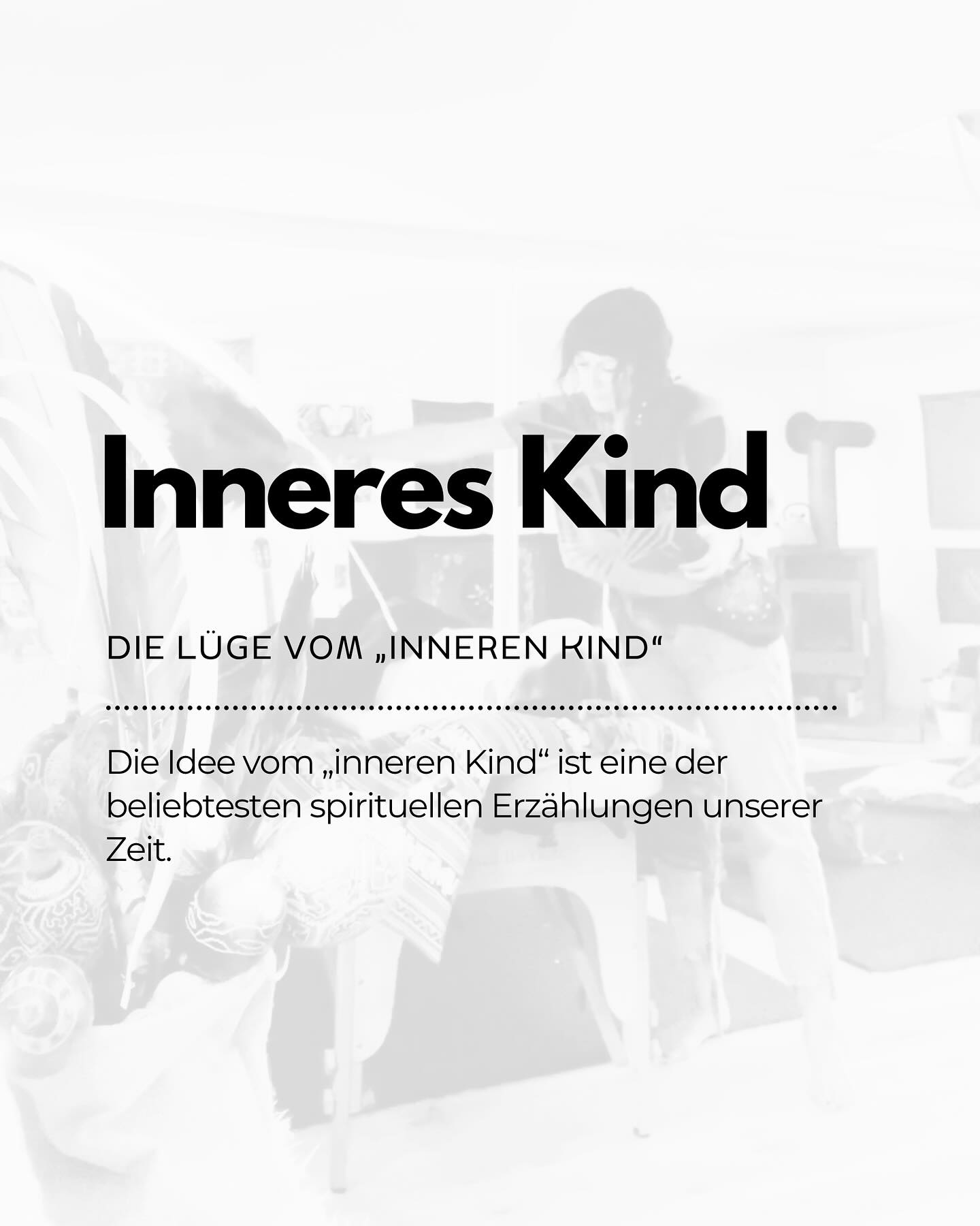 Du hast kein inneres Kind, das „geheilt“ werden muss.
Die Vergangenheit ist vorbei. Was dich hält, ist nicht der Schmerz irgendeines inneren Kindes – sondern die Geschichte darüber und das suchen in der Vergangenheit, ohne wahre Vergebung.
✨ Du bist nicht verletzt.
✨ Du bist nicht gebrochen.
✨ Du bist frei.
Es hält dich krank im Gestern zu graben, denn du bist nicht mehr dort. Du bist hier in deiner #realität
Willst du wissen, warum „innere Kind Heilung“ eine Falle ist?
🍃Lies gerne den neuen Blogartikel – Link in Bio und Story “Blog”
#erwachen #selbstverantwortung #spirituelleswachstum #innereskind #heilungsmythos #bewusstsein #freiheit #greatspirit #vergebung #wahrheit