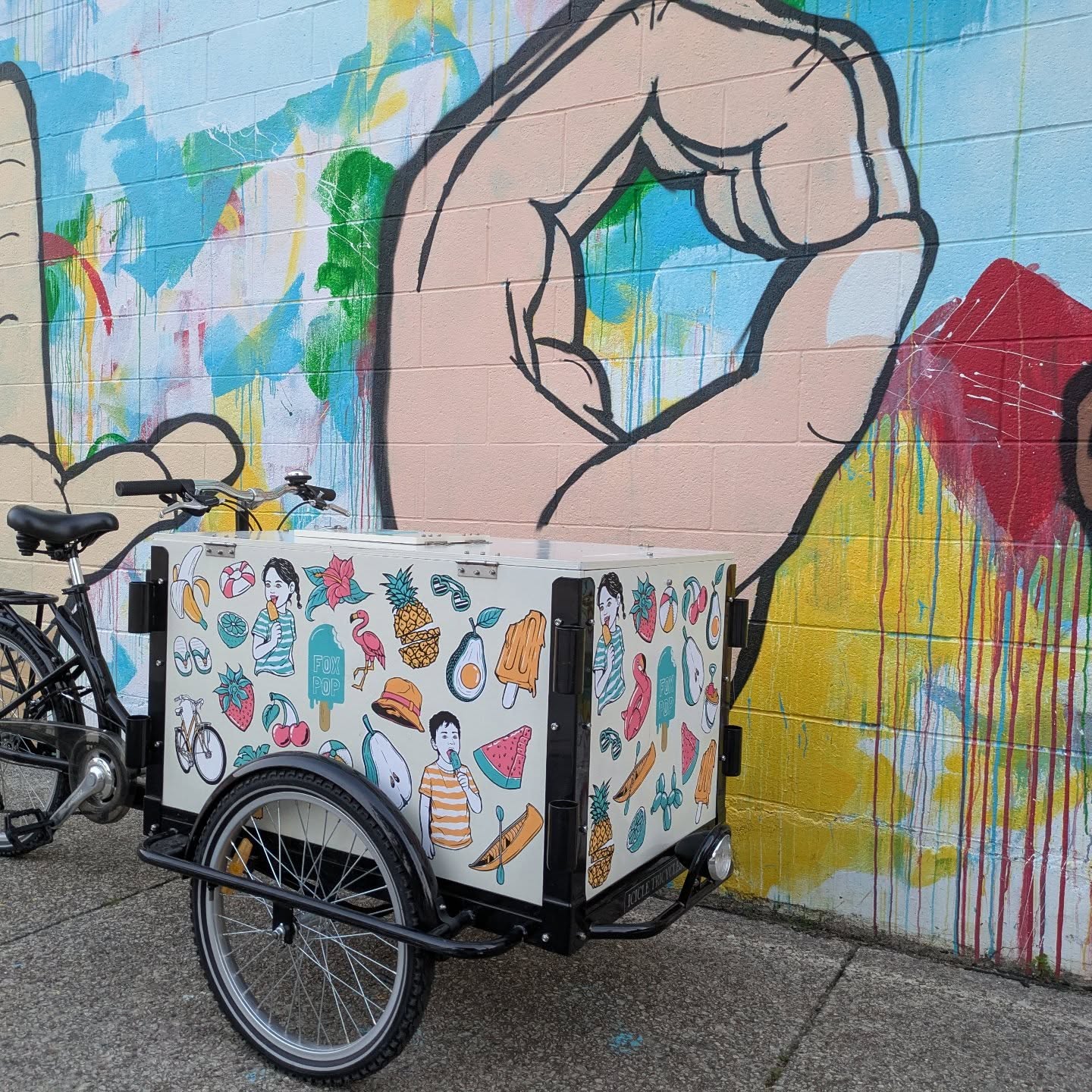 The Icicle Tricycle was long over due for an upgrade to its graphics. We are now poppin' with color! Find the trike (and pops) out at the markets and events this summer.