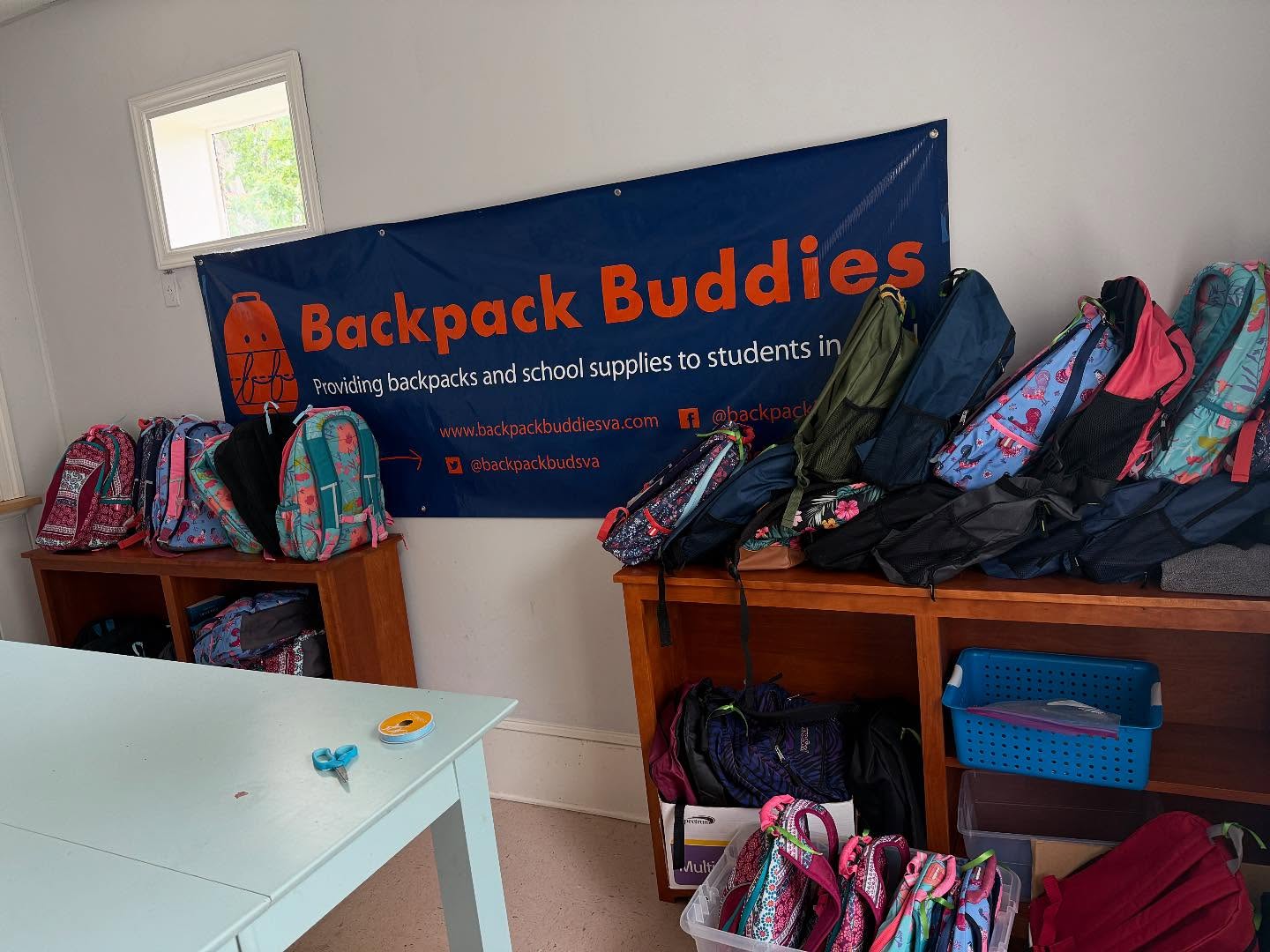We are SO excited that backpacks have started being packed and ready for the new school year! If you scroll further, you’ll see supplies is running out! We are in need college/wide ruled paper and composition books, tab dividers, binders, and of course backpacks! Our Amazon wishlist is in our bio, please help if you can!