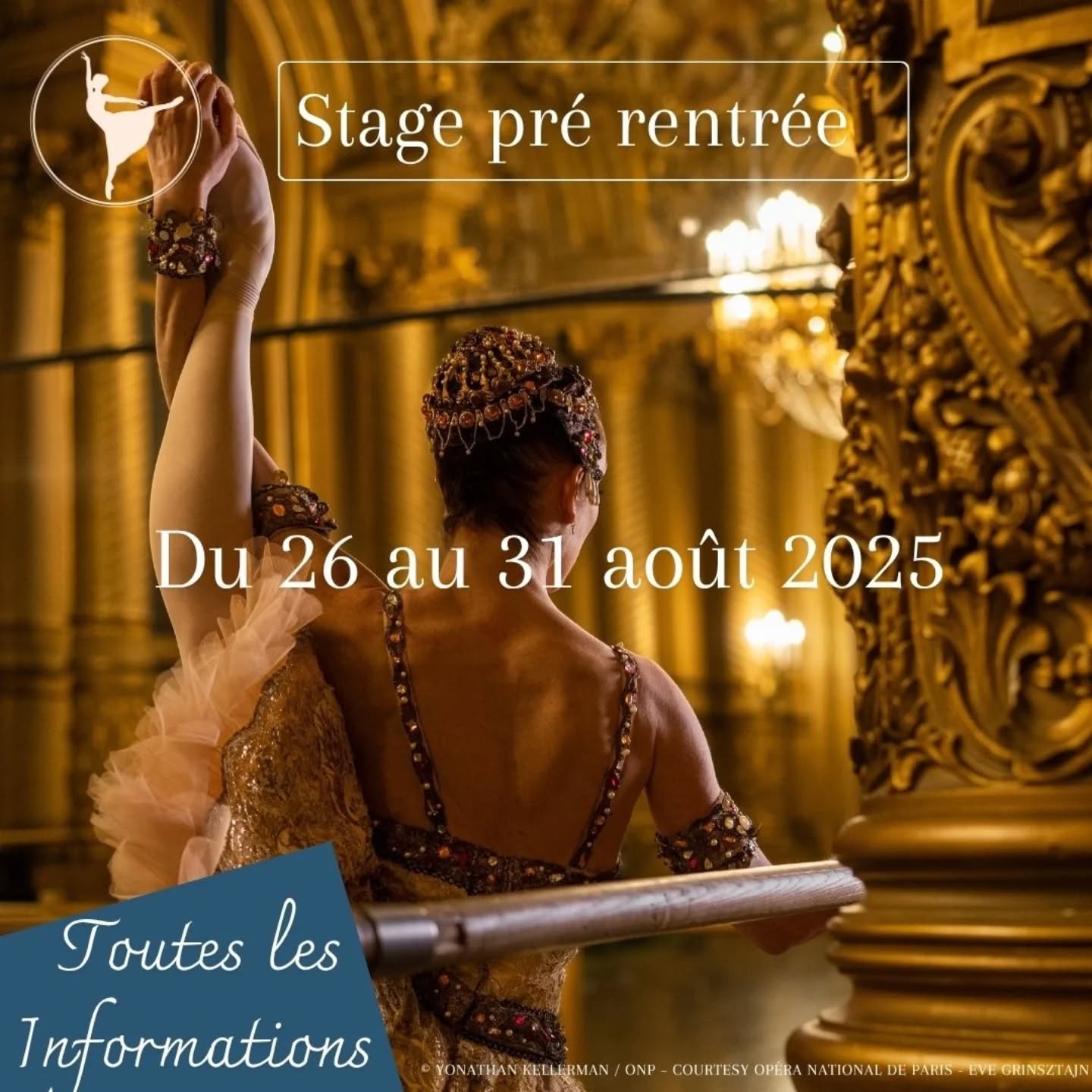 ✨Nous sommes très heureux de vous annoncer notre stage de Pré-Rentrée 2025!
✨Nous avons l'honneur d'accueillir cette année des invité.e.s de marque incroyables qui partageront leur experience et leur passion avec vous:
- Eve Grinsztajn : Première Danseuse de l'Opéra de Paris. Eve Grinsztajn enseigne aujourd'hui en écoles, stages et accompagnement individuel.
- Oxana Kucheruk : Danseuse Etoile et maîtresse de ballet de l'Opéra de Bordeaux. Oxana Kucheruk fut également primée lors de nombreux concours.
- Matthew Madsen : Danseur et chorégraphe, directeur du VM Ballet Toulouse
✨ Et aussi des intervenantes au top: Claire Briant, Marie Girard, Anne-Gaëlle Duvacquier, et Taïna Han-Sze-Chuen.
✨Danse classique, mais aussi bien-être et préparation physique grâce au Munz Floor®, au Progressing Ballet Technique®, à la barre à terre et à la sophrologie.
🌸Améliorez votre posture, votre équilibre, votre concentration, prévenez des blessures, etc. tout en réduisant le stress et en favorisant une meilleure connexion corps-esprit.
🩰Découvrez aussi la danse de caractère !
📝Les inscriptions se font en ligne sur notre page HelloAsso (lien en bio).
🌸 Réservez vite! Nombre de places limité pour une expérience de qualité pour toutes et tous.
🩰Un stage, deux salles:
- La Cinquième Arabesque : 65 avenue de l'hippodrome 33320 Eysines
- Le Bourdieu de Ferron : 10 Rue Jean Zay, 33320 Eysines
📝Vérifiez l'emploi du temps pour savoir dans quelle salle se déroulera votre session.
🚊Une accompagnatrice sera présente pour guider les participant.e.s lors du changement de salle, en tram, à la pause du midi. Prévoir son propre titre de transport.
🍴 Possibilité de manger sur place. Prévoir son repas.
🩰Rejoignez-nous pour une semaine inoubliable de danse et de bien-être!
✨Bon stage! Dansons !
Merci💝@lagrinch
@mvsmadsen OxanaKucheruk MairieEysines @marie_girard_inspiration_mg
@taina_art.pro @clairebnrtinstapro AnneGaelleDuvacquier#eysinesmaville #eysinesculture #LaCinquièmeArabesque #bordeaux #bordeauxmaville #bordeauxmetropole #merignac #merignacmaville #bassindarcachon #stagededanseclassique #dansedecaractère #munzfloor #progressingballettechnique #Sophrolo