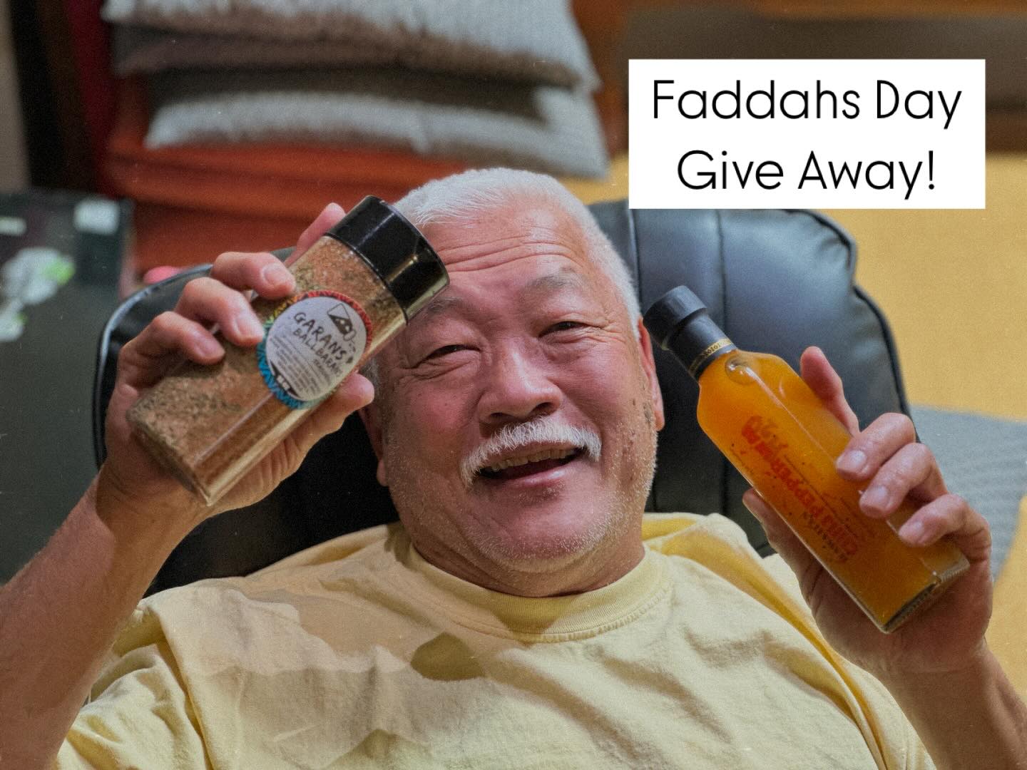 In the spirt of Faddahs Day, our Faddah would like to gift 2 of our Garansballbarans Ohana his creations:
✨ GB Shaker + Chili Pepper Wai
All entries in by 6/15/25 1pm
Winners will be announced 6/15/25 @4pm
To enter:
For 1 entry
1) Like and share this post to your story (TAG us so we can see, if private send us a screenshot of story)
For additional entry
2) Tag 2 friends in the comments