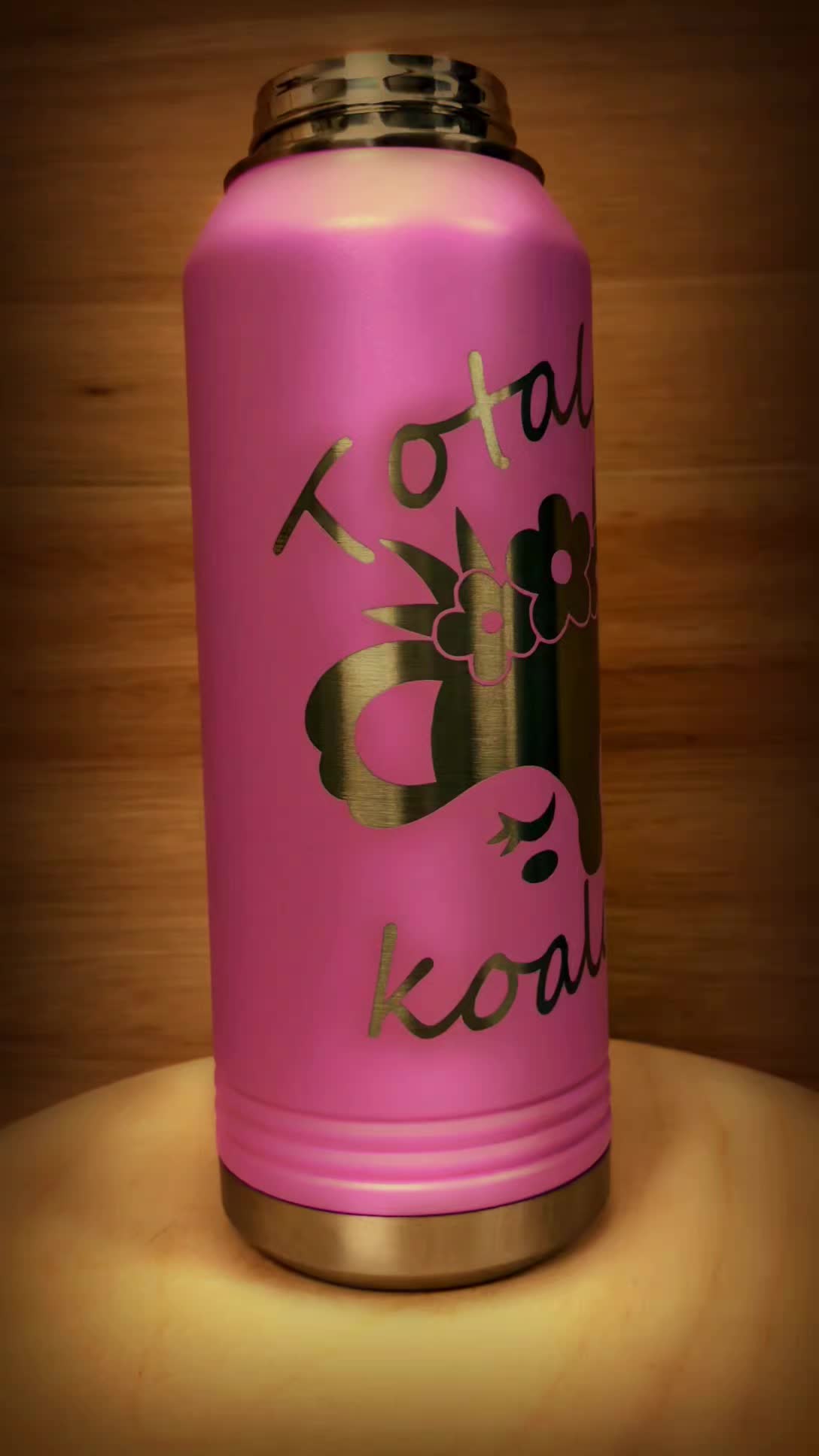 Custom drinkware for everyone! No "koalafications' needed. Message us to start designing yours now!