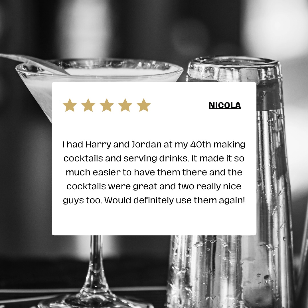 Thanks so much for the lovely review, Nicola! ✨
Whether it was a wedding, birthday bash, or corporate event - if we’ve served drinks at your celebration recently, we’d love to hear your feedback too!
_______________________
#MobileBarHire #BartendingScotland #CocktailBarHire