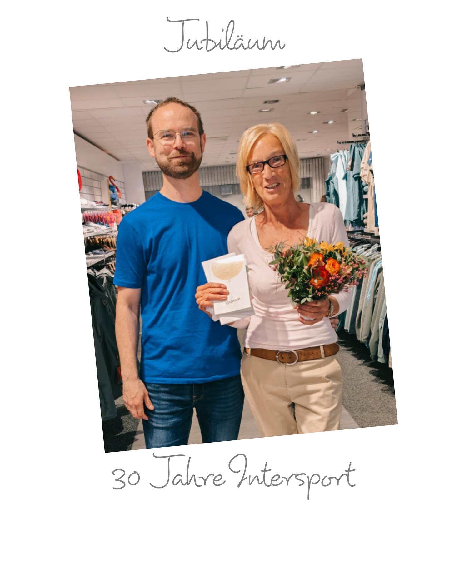 30 Jahre ist unsere Jutta ein wichtiger Bestandteil unseres Teams. Wir freuen uns und feiern mit dir dieses tolle Jubiläum. Auf weitere 30 Jahre 🥳
#intersport #intersportfriedrich #jubilaeum