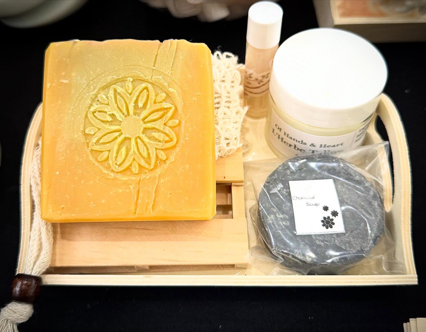 Because self care is important, Tallow & Rosemary cream, Activated Charcoal Soap, Lavender Soap, Vanilla & Honey lip balm, everything natural, handmade 💕🍀 #artesanal #handmade #selfcare #handmadecosmetics #elpasotexas