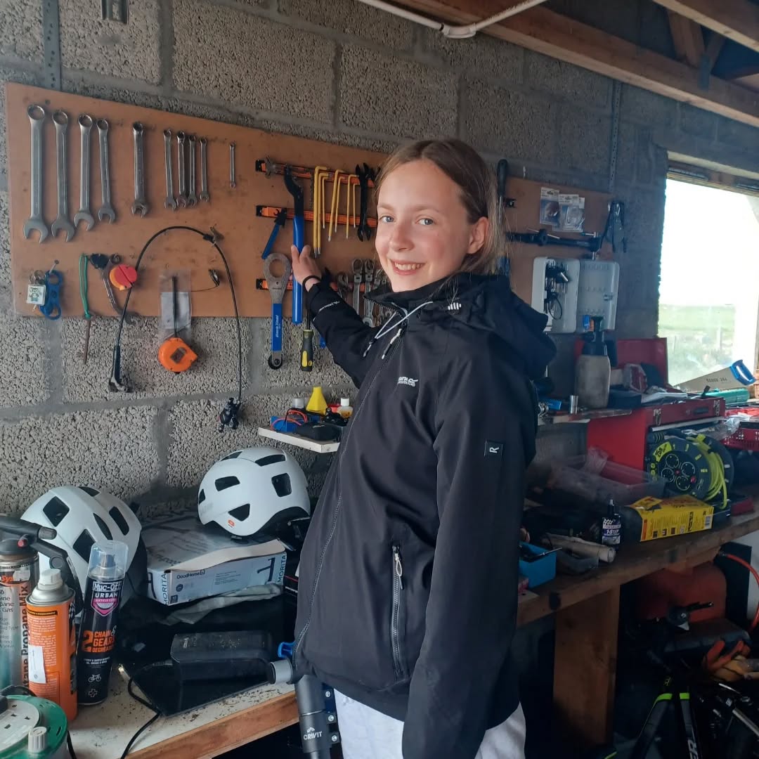 Ella has completed her Duke of Edinburgh tasks, over 100 hours of cycling skills development, 6 hours of combined workshop duties with wee Gary, along with assessments throughout her journey.
We have been happy to assist her and watch her improve in all aspects of cycling and maintenance.
Well done Ella - can't wait for your results.