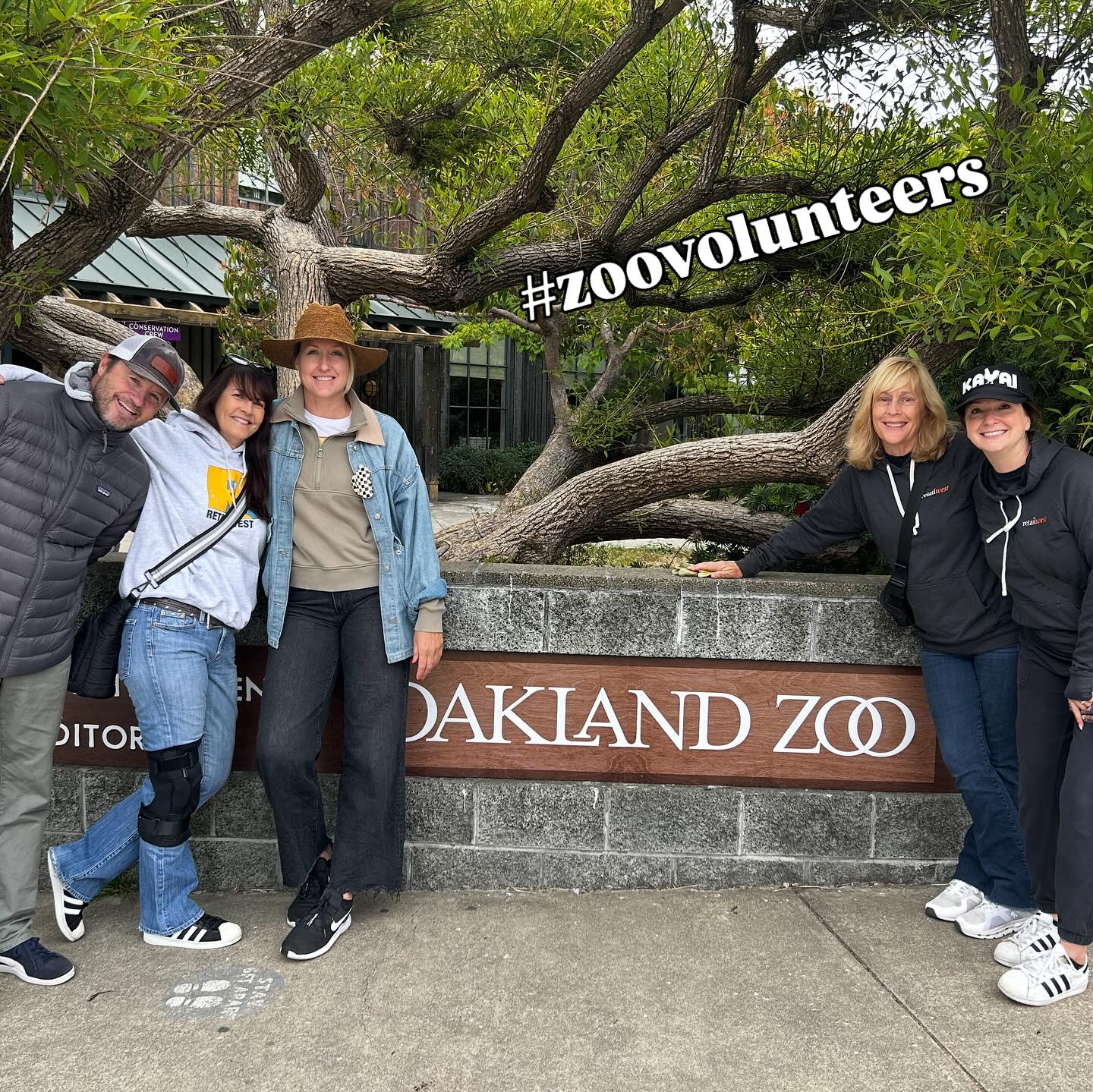 The RW crew enjoyed helping with the hyena enclosure at the #oaklandzoo this week! As volunteers we got a behind the scenes look at how they care for the animals and even got to hide the bones (after we were done working)! #volunteer #retailwest #workhardplayhard