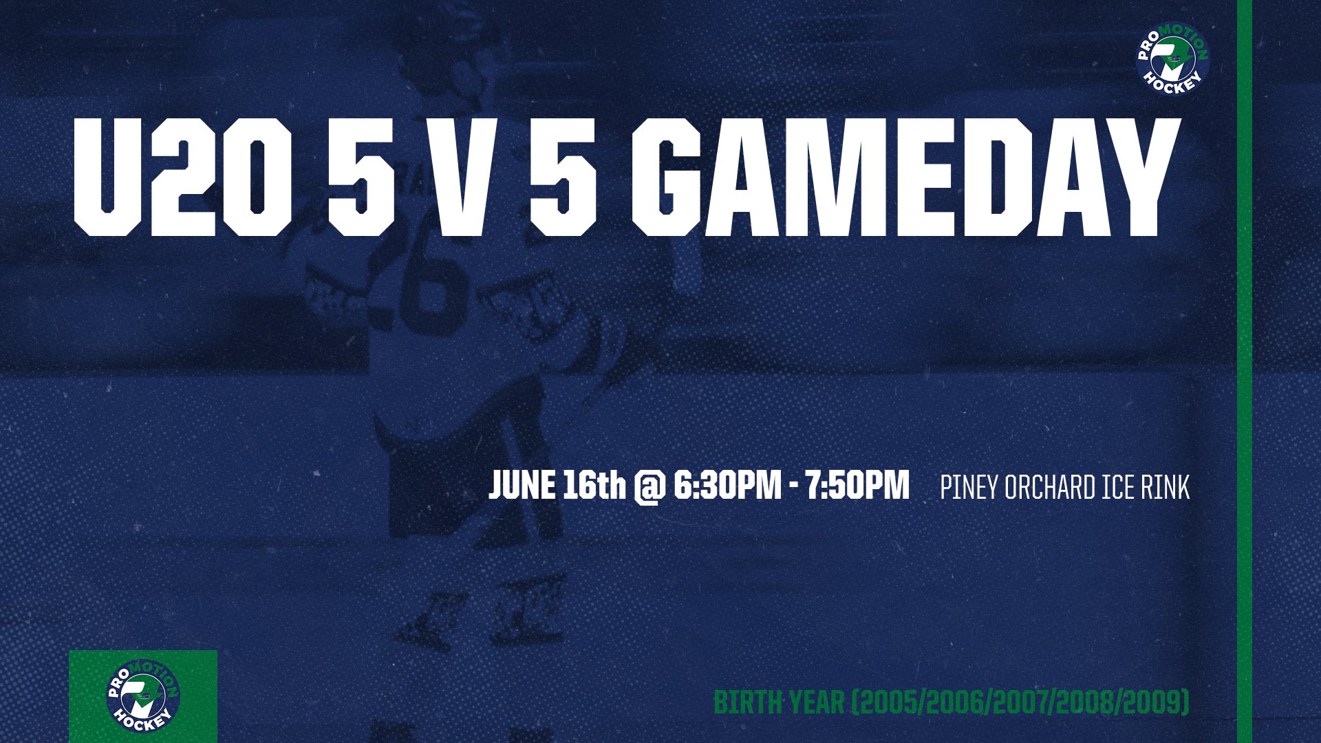 U20 5v5 GAME DAY ALERT!
Calling all players born in 2005, 2006, 2007, 2008 & 2009.
📍 Piney Orchard Ice Rink
🕡 6:30 PM – 7:50 PM
📅 Monday, June 16
✅ Non-Members: DM for payment link
✅ PMH Members: Book your spot
Get out there, show your skills, and bring the energy! 💪 #PMHockey #Gameday #U18Hockey #5v5Hockey
Tag your teammates and we’ll see you on the ice.