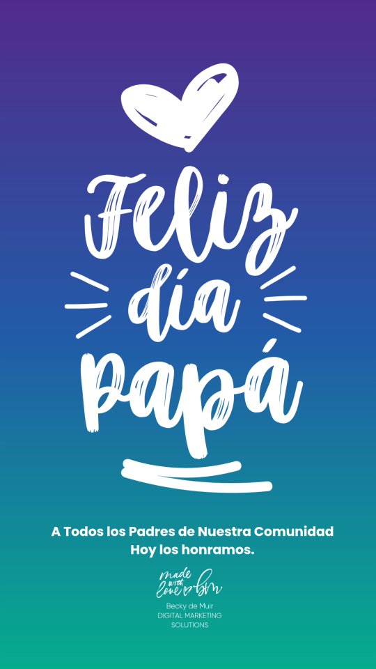 Hoy celebramos a los padres con propósito 💙
Desde los que están presentes cada día, hasta los que guían a la distancia…
A los que enseñan, sanan y dejan legado.
Y sobre todo, honramos a nuestro Padre Celestial, quien nunca falla.
¡Feliz Día del Padre!
Con Fe y Propósito,
@beckydemuir
#diadelpadre #padrecelestial #papaensudia #digitalmarketing