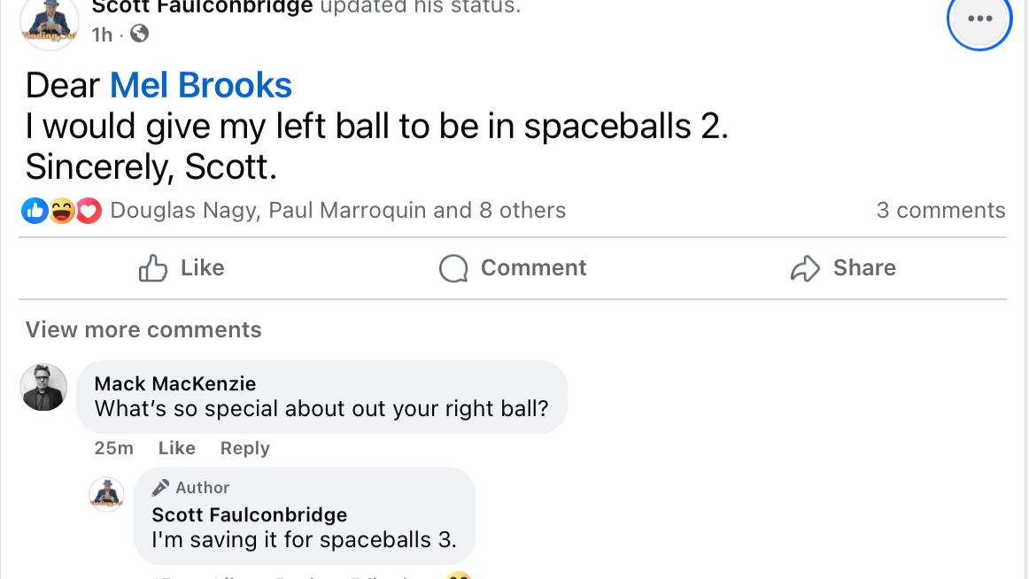 I'm just saying. I would do that. #spaceballs #spaceballs2 #spaceballsthemovie