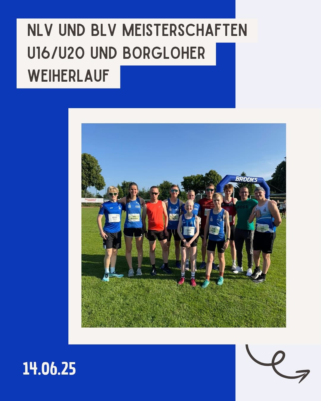 Am vergangenen Freitag stand der Abschluss der Dreierpack-Serie in Borgloh an. Wieder einmal starteten einige Athletinnen und Athleten des @otb_osnabrueck erfolgreich über die Kurz- und Langdistanz.
So konnte sich bspw. Clara den Sieg über die 3km-Runde sichern, wohingegen @jonas.kmy über die 10k-Strecke siegreich war.
Herzlichen Glückwunsch an alle Läuferinnen und Läufer.
Ebenfalls standen am Wochenende die NLV+BLV Meisterschaften der U16 und U20 in Oldenburg an.
Mit vielen Sportlern der entsprechenden Altersklassen gingen auch wir an den Start. Auch hier durfte sich über tolle Leistungen gefreut werden. Die männliche U16 Staffel sicherte sich u.a. den Vizemeistertitel über 4x100m
Wir gratulieren euch sehr herzlich.
#volkslauf #borgloh #weiher #10km #landesmeisterschaft #oldenburg #weiterso
@noz_de @sport_lich_unterwegs @otb_osnabrueck @stadtosnabrueck @stadtsportbund_osnabruck @activesportshoposnabrueck @katharina.poetter dabehrens @nlv_online @dlv_online @benmoellers @pumarunning