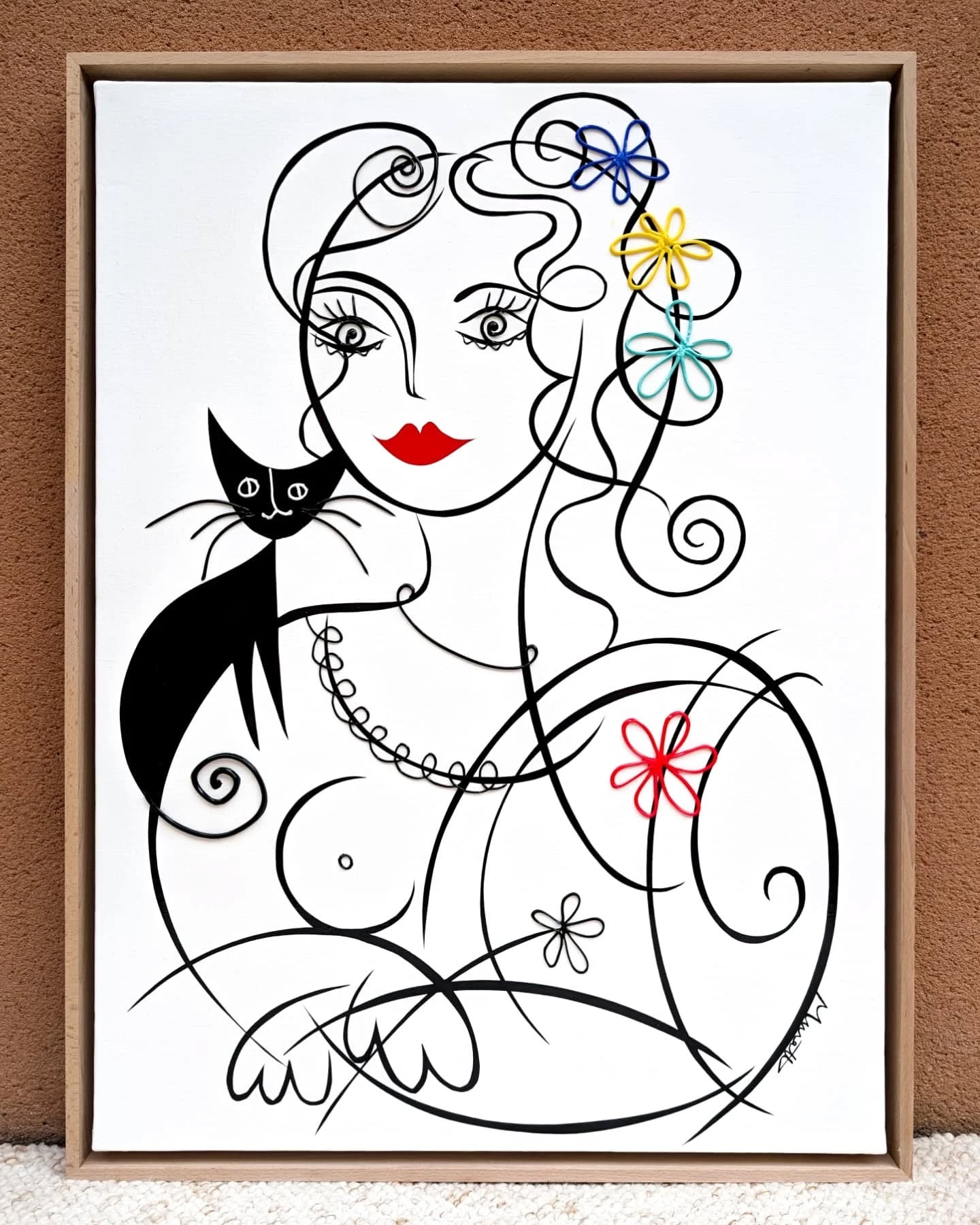 "La Joconde et son chat" 60x81 cm
Disponible galerie @le33mai jusqu'à 7 juillet