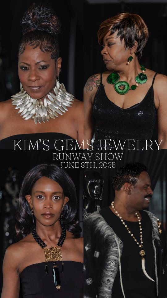 Kim's Gems Jewelry first "Runway Show" was a great success! Thank you to everyone who believed in my vision and stepped up to help me reach my goal. Here are a few memorable moments from the event. See you next year! .....maybe 😂
#whatwillicreatenext #statementjewelry #boldjewelry #jewelrydesigner #handcraftedjewelry #runwayjewelry #beautifuljewelry #liveyourjewelrydreams