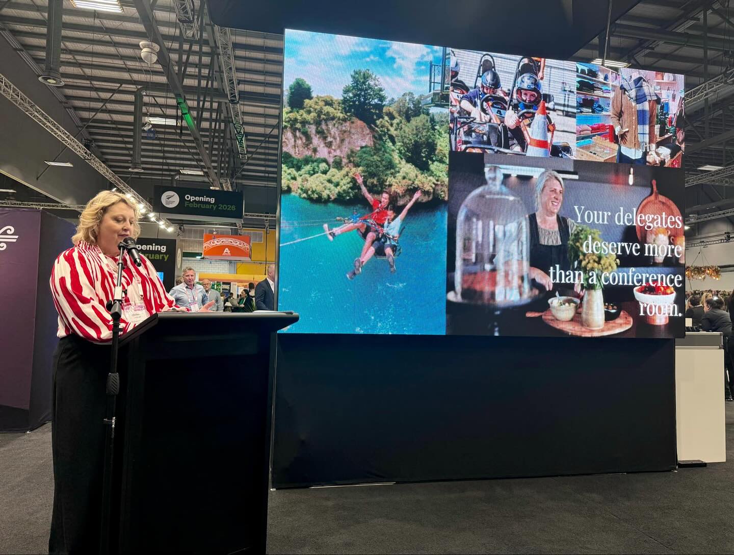 Meet in the Middle – and Leave Transformed.
As part of our collaboration with Love Taupō at Meetings last week I had the pleasure of sharing why Taupō is so much more than a backdrop for business events - it’s a destination that moves people.
From high-energy adventures to cultural immersion, luxury lodges to geothermal soaking pools, Taupō offers the perfect blend of capability, creativity, and connection. Whether you’re planning a 400-pax conference or a bespoke incentive, this region delivers unforgettable experiences with genuine hospitality.
Thank you to everyone who joined me - and if you’re planning your next event, let’s chat. Taupō is ready. 💼🌿🚁
#BusinessEventsNZ #TaupoNZ #MeetInTheMiddle #IncentivesNZ #ConferencePlanning #LoveTaupo #EventProfsNZ #DestinateNZ