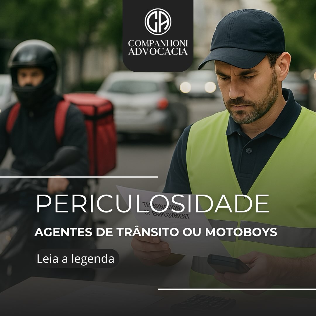 🏍 Você trabalha como agente de trânsito ou de moto? Pode ter direito ao adicional de periculosidade!
A Lei nº 14.684/2023 trouxe uma importante mudança para muitos profissionais da segurança no trânsito. A partir dela, o artigo 193 da CLT passou a considerar atividade perigosa aquela exercida por agentes das autoridades de trânsito, quando colocam sua integridade física em risco para fiscalizar, organizar ou orientar o tráfego.
⚠ Ou seja: se você trabalha em campo, no meio do trânsito, atuando diretamente na fiscalização e operação do tráfego, seu serviço agora pode garantir adicional de 30% sobre o salário base, conforme as regras da CLT.
🤔 E os motociclistas, como ficam?
Mesmo antes da nova lei, motociclistas já podiam ter direito ao adicional de periculosidade. Isso foi garantido pela Lei 12.997/2014, que incluiu no mesmo artigo da CLT (art. 193, §4º) o reconhecimento da atividade de quem trabalha com motocicleta como perigosa.
📌 Entregadores, motoboys, mototaxistas e outros profissionais que usam a moto de forma habitual no trabalho seguem com direito ao adicional — inclusive acumulando com outras verbas salariais.
✅ Fique atento aos seus direitos!
Se você é agente de trânsito, motociclista ou trabalha exposto a riscos em vias públicas, pode ter valores a receber que estão sendo ignorados ou pagos de forma errada.
📞 Entre em contato com um advogado trabalhista de confiança e faça valer o que é seu por direito.
📲 WhatsApp: (51) 98605-934