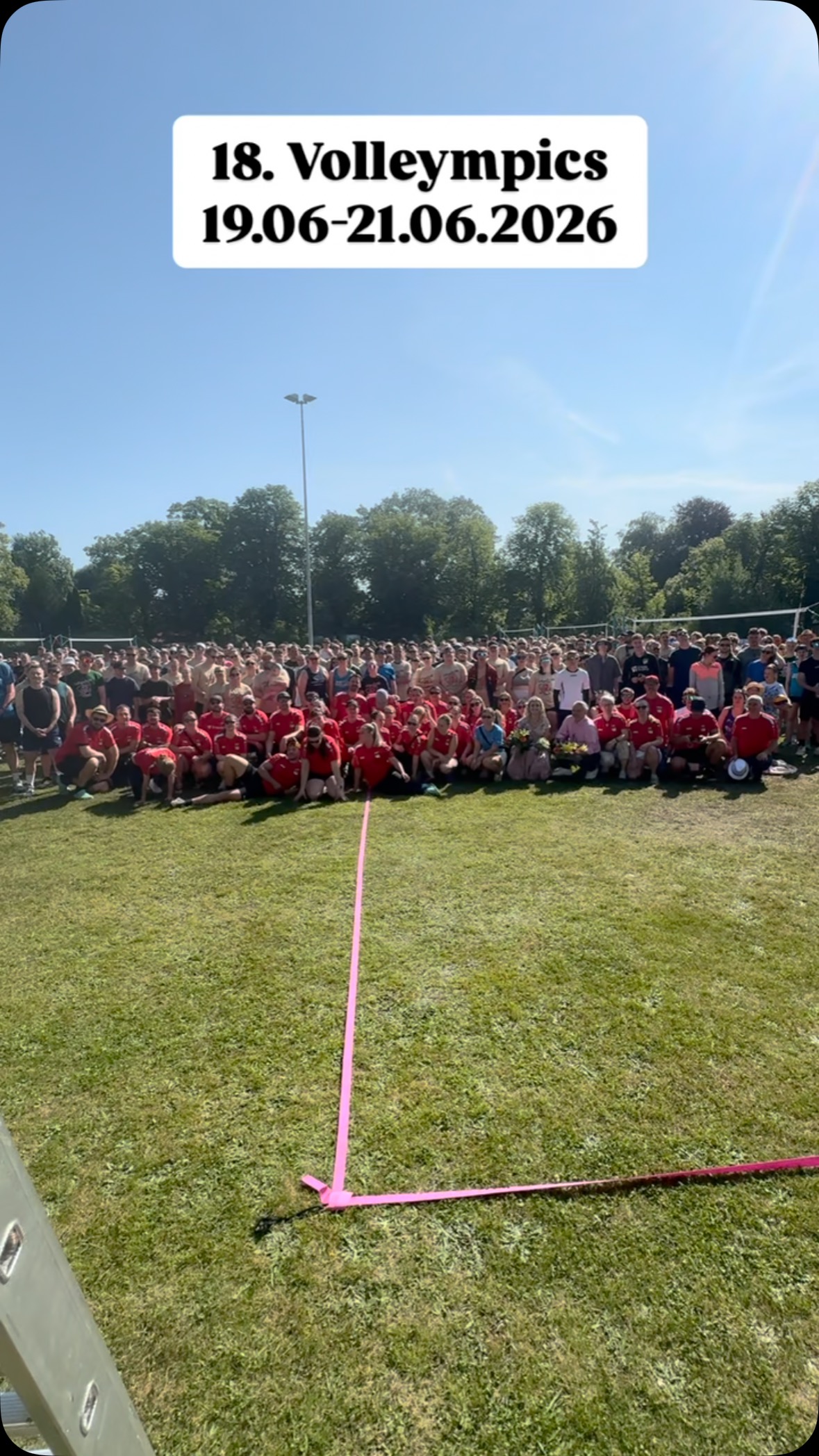 Wir freuen uns euch verkünden zu können, das wir nächstes Jahr mit den 18. Volleympics starten können.
Tragt es euch gleich in den Kalender ein!! Um es nicht zu verpassen❤️