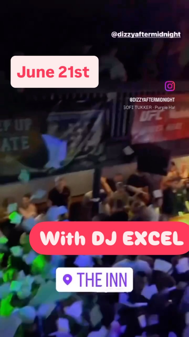 Saturday! 6/21! Dizzy After Midnight tag teams with @dj_xcel to LIGHT IT UP! Get those napkins ready!