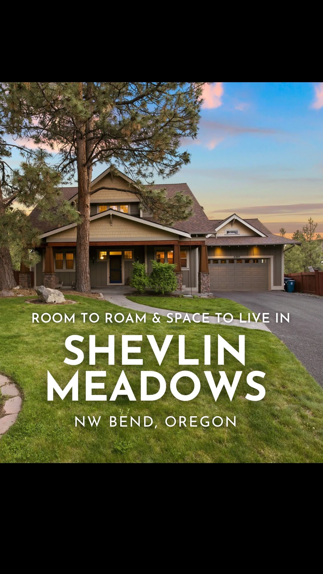 2287 NW Meadow Ct • Shevlin Meadows 🏡
Welcome to my newest NW Bend listing: A level cul-de-sac lot, wide open yard with no rear neighbors, and a layout that flows into everyday Bend life—with space to live, create, and recharge.
✨ 3 bedrooms + main-level office
🛁 2.5 bathrooms, including an expansive en-suite with lounge space + private balcony
📐 2,517 sq ft
🏡 .23-acre flat lot
🖼 Finished backyard studio + bonus shed
🛠 New roof + interior paint (2025) | HVAC, water heater, and exterior paint (2022)
📍 0.3 mi to Discovery Park
🛍 0.6 mi to The Grove
🎿 22 mi to Mt. Bachelor
Offered at $1,170,000
https://lifeinbend.com/ 2287NWMeadowCourt
Listed by Tiffany Vasquez • Stellar Realty NW
#TiffanyVasquezRealEstate #StellarRealtyNW #LifeInBend