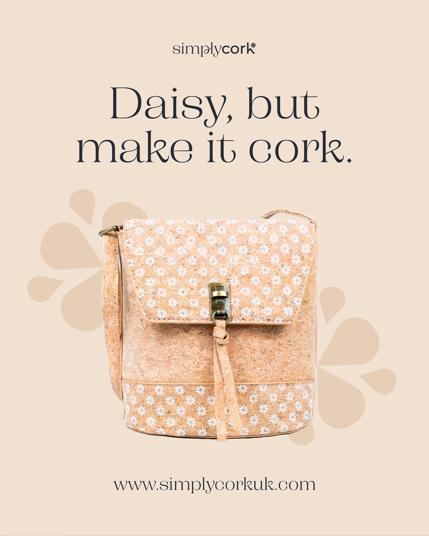 Meet Daisy. The crossbody that does it all — and looks cute doing it. 🌼
Made from luxe Portuguese cork (aka the good stuff), she’s lightweight, hands-free, and full of clever storage.
✨ Magnetic closure for quick grab-and-go
📱 Pockets inside for your phone, keys + bits
🔒 Extra zip on the back for easy access
Oh, and did we mention she’s eco-friendly, vegan and naturally water-resistant? 👏
She's basically your new everyday fave.
Shop her and her gals at www.simplycorkuk.com
#CorkBag #ConsciousStyle #SustainableAccessories #CorkNotLeather #VeganFashion #WhatSheWore #MidlandsMakers #DaisyBag #OOTDReady