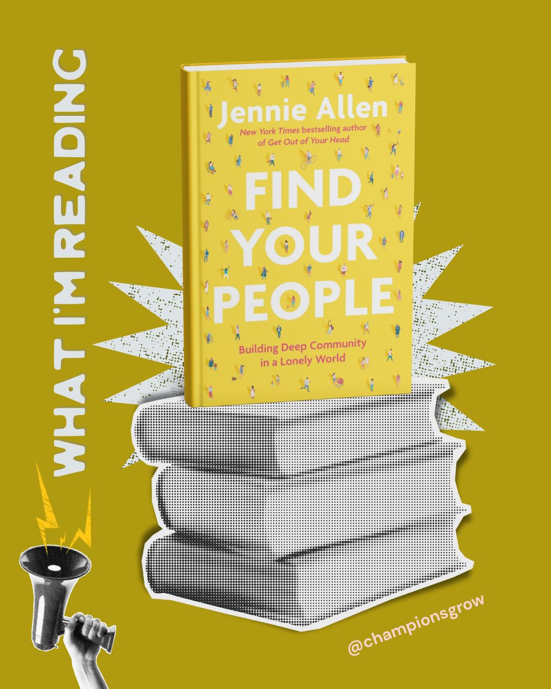 ✨ NEW BOOK READ:✨
📖 Find Your People by Jennie Allen
This book is a powerful guide on building meaningful, supportive relationships in a disconnected world. Allen emphasizes the importance of community and how intentional friendships can deeply impact our lives. Through personal stories and practical advice, she encourages readers to step out of isolation, embrace vulnerability, and actively create connections that foster growth, belonging, and encouragement. A must-read for anyone looking to build stronger, more authentic relationships!
Read it with me?😉