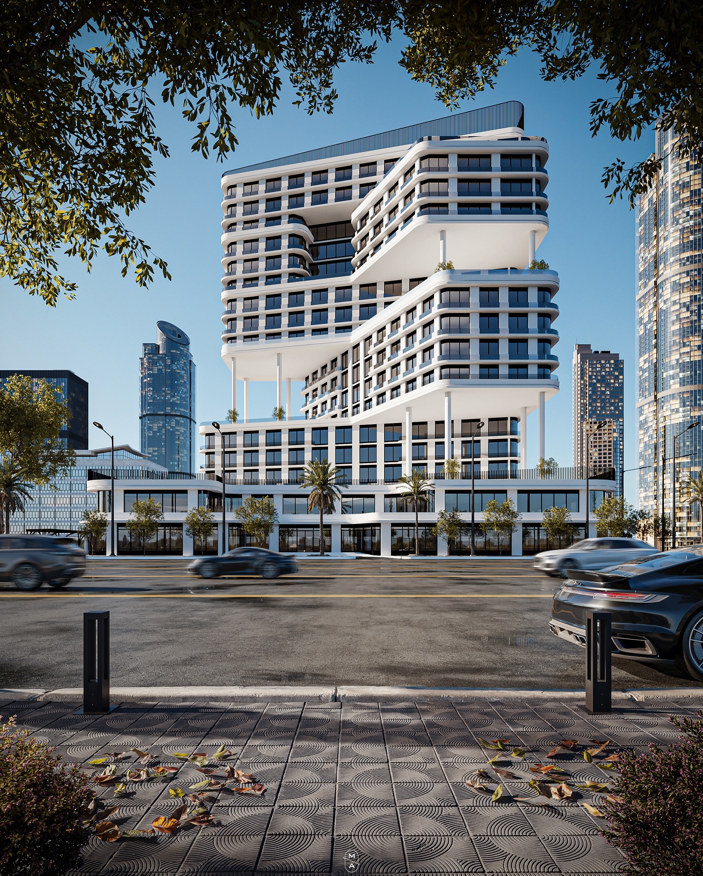 A landmark in the making 🌃
This 20-floor 5-star hotel in Dubai is designed by Maroon Architects where bold geometry meets refined hospitality.
With its elevated terraces and sculptural structure, the building stands as a fusion of architectural innovation and luxury.
✨ Grand ballroom & event halls
🏋🏻♂️ Full-floor wellness club & gym
🍽️ Signature restaurants & sky lounge
🏊 Rooftop pool with panoramic views
🎭 Indoor & outdoor entertainment zones
🛏️ Luxury suites designed for comfort and elegance
Crafted to redefine the skyline and the experience.
#MaroonArchitects #DubaiLuxury #HotelArchitecture #SkylineDesign #LuxuryLifestyle #ModernHotelDesign #5StarLiving #SkyHighLiving #ContemporaryDesign #CreativeStructures #ArchitectureDubai #UrbanElegance 🏨✨