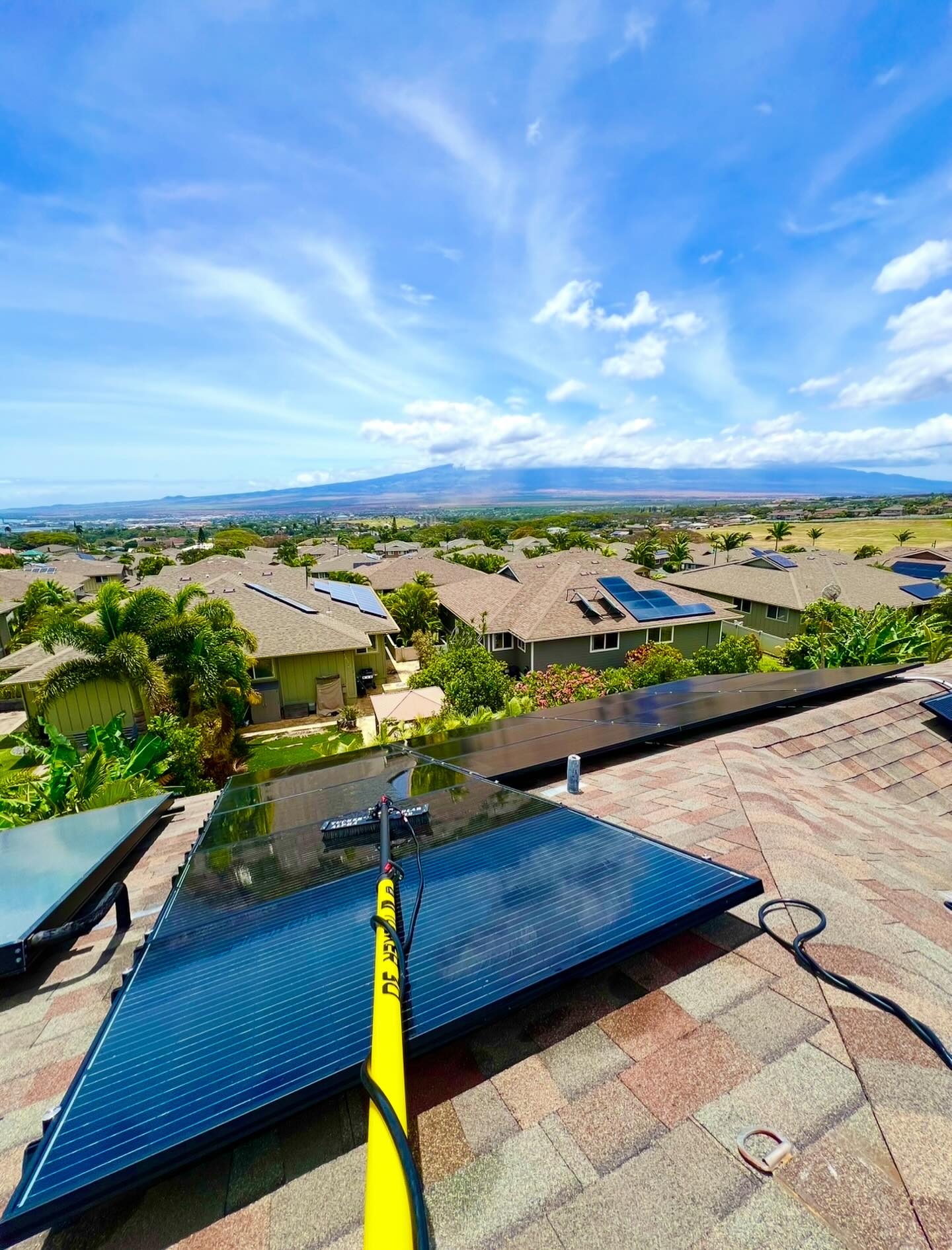 We get asked this all the time: “Can I just clean my solar panels myself?”
Truth: Sure—if you’re okay with:
🚫 Hard water stains
🚫 Damaging your panels
🚫 Voiding your warranty
🚫 Risking your neck on the roof
We use a 4-step water filtration system, soft brushes, and zero soap — the way manufacturers actually recommend.
Clean panels = more power, safely.
Let us handle it — you stay on the ground. We will get your panels shining in no time!🌴☀️
#MauiSolarCleaning #SolarMythBusting #CleanPanelsMorePower #MauiLife #PoweredByAloha