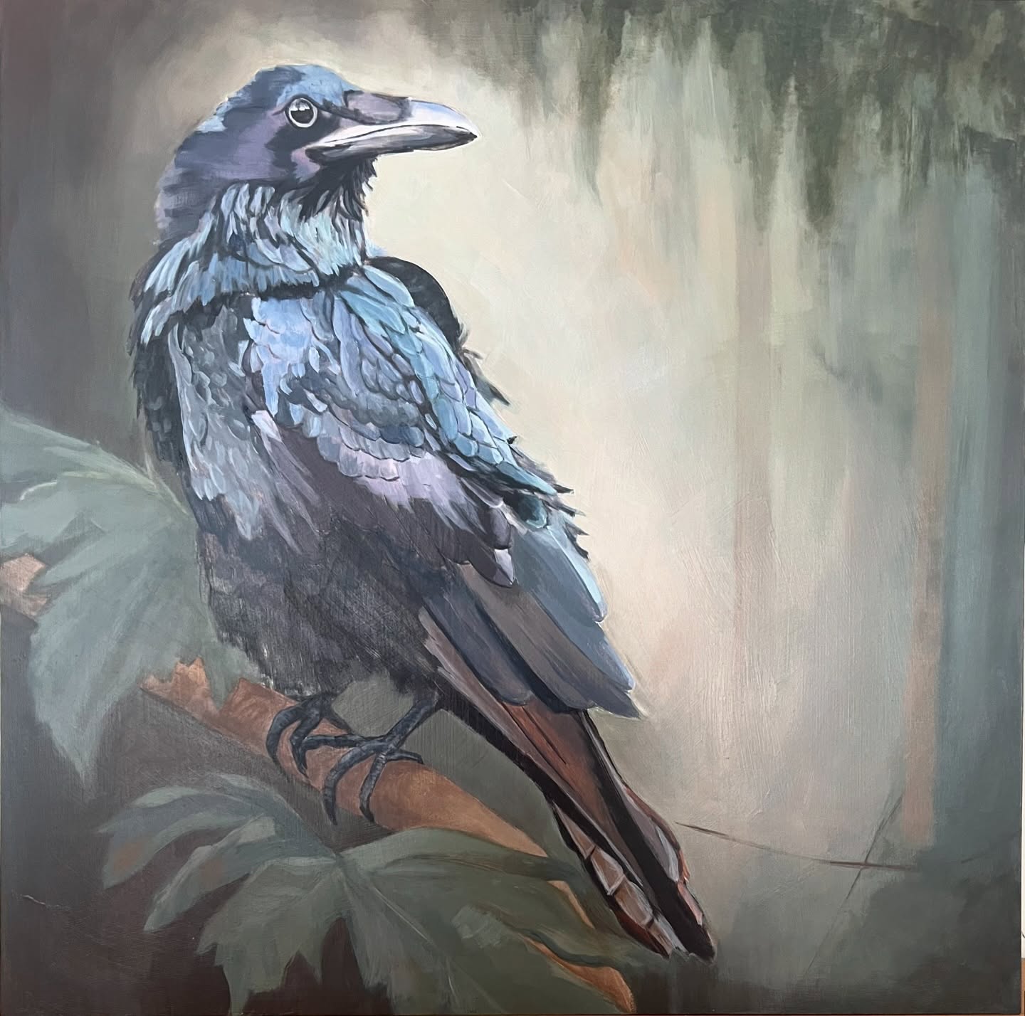Finished! I’ve been working at finishing pieces these past few weeks as I get ready for the Alki Art Fair (July 18th-20th). I plan to get these photographed and several prints made to have for purchase along with the originals. Round one of fine art print trials starting this week 😃. Loving this Raven…16”x16” acrylic on 1.5” cradled wood.