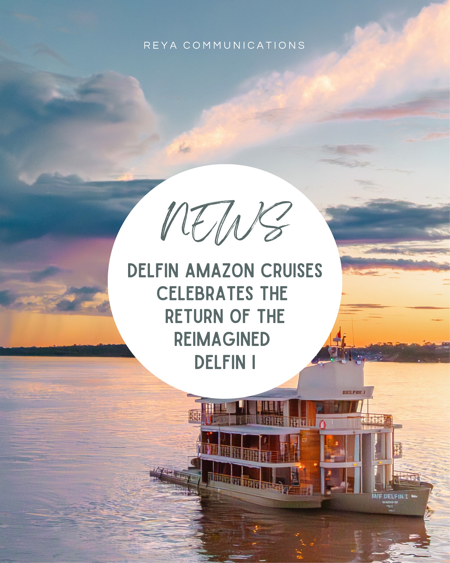We’re excited to share the return of @delfinamazoncruises iconic Delfin I, relaunched this April after a full-scale, design-forward renovation that blends elevated luxury with authentic Peruvian heritage.
As the first Relais & Châteaux cruise in the Amazon and Peru’s only family-owned, high-end river expedition company, Delfin continues to set a global benchmark for sustainable, intimate, and locally-rooted travel. The reimagined Delfin I now offers oversized suites with panoramic terraces, handwoven artisan ceilings, Shipibo-inspired details, and new solar panels to power its journey through the Pacaya Samiria National Reserve.
Designed in collaboration with local architects and led by founders Lissy Urteaga and Aldo Macchiavello, the renovation reflects a deep devotion to cultural integrity and environmental stewardship. Culinary offerings are equally refined, with a flexitarian, locally sourced menu aligned with @relaischateaux and @unesco sustainability goals.
For journalists exploring eco-design, luxury river cruising, or Peruvian cultural experiences in the Amazon, we’d love to connect you with the Delfin team.
Access our press release in the link in our bio and stories.
#DelfinAmazonCruises #RelaisChateaux #LuxuryCruise #AmazonRiver #PeruvianDesign #RainforestTravel #EcoLuxury #SustainableTravel #TravelPR #REYACommunications #RiverExpedition #LuxuryReimagined #CulturalPreservation #FamilyOwnedTravel