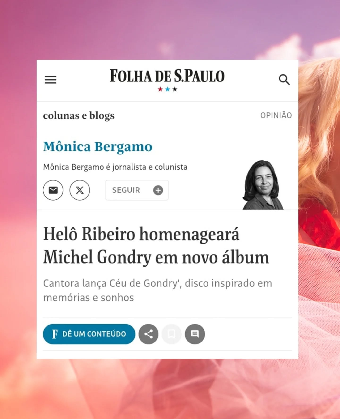 📢 É daqui a pouco!!!
Tem link na bio pra você não perder este lançamento tão aguardado por nós!
#HelôRibeiro #CéudeGondry #LançamentoPequenoImprevisto #novidademusical