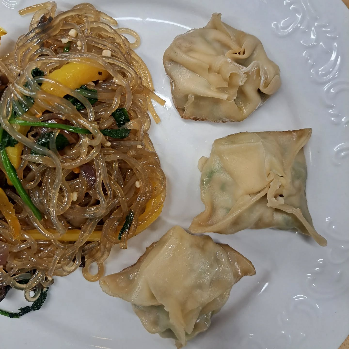 I love how versatile ground pork is! Ground beef always seems to end up as tacos in our house. Tonight, we used our ground pork to make some delicious dumplings! The kiddos even helped make them 😊