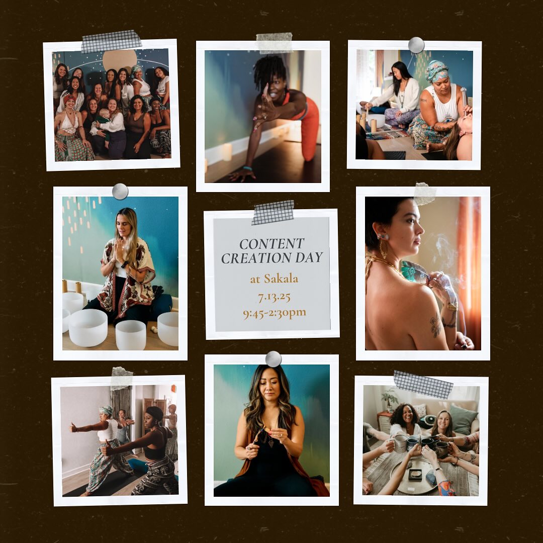 Hosted by Chelsea Renee of Heart Centered Humans and Sakala!
All the things you need to create intentional and authentic content to promote your brand.
Photographers will be on hand to capture your essence and the gifts that you are here to share.
Other community members will be available to model for your photos.
A beautiful and intentional space for your offerings and ceremonies is already set and filled with love and positive energy.
Give yourself the gift of time and space to both share your magic and experienc the magic of others in a diverse and inclusive community.
You deserve to be seen and captured in your unique energy.
Space is limited to 12 practitioners so that we can create and intimate container to meet everyone’s content needs. We will be offering Sakala Content Creation Days quarterly.
***WARNING: This space may be a hot bed for collaborations!
Note - Cost includes event and 1:1 session content. If you would like headshots, you have to sign up for them separately.
This is a screaming deal for something that normally costs hundreds of dollars! Don’t miss out on this opportunity!
#contentcreationday #sakalacommunity #denverhealingcommunity #wellnessisarightnotaprivilege #ofthepeopleforthepeoplebythepeople #wearebuildingsomethingdifferent #findyourpeople #youbelonghere #wecandohardthingstogether #protectyourenergy