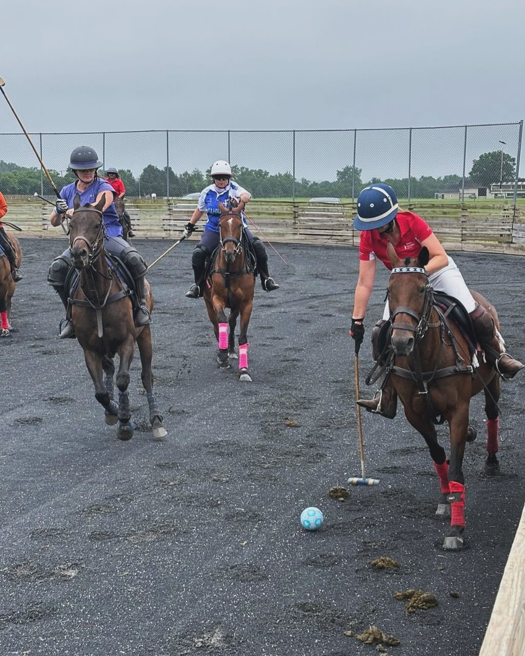Rain showed up, but so did we. Chukkers in the books — Father’s Day well played
