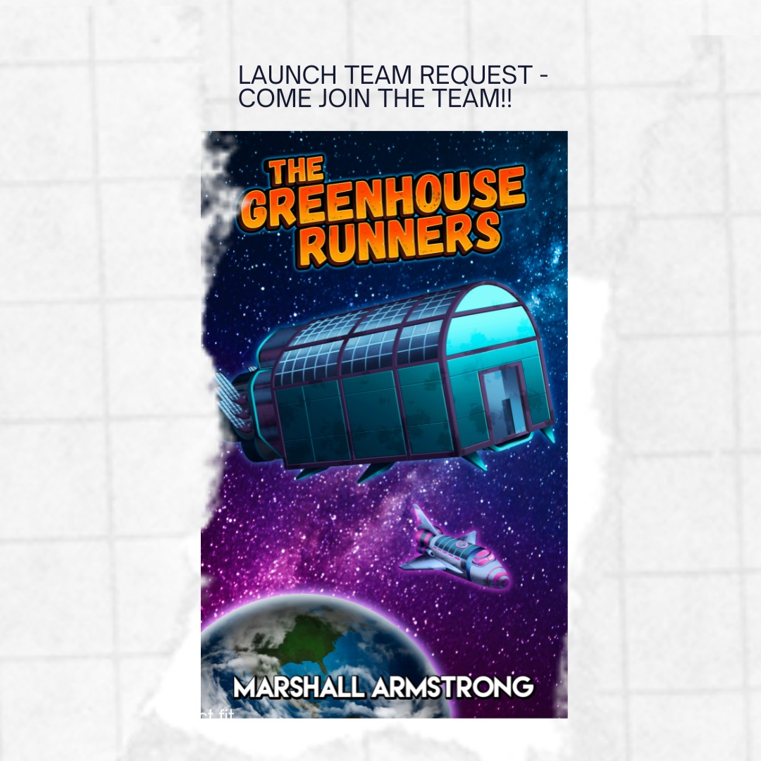 Hi friends and family!
Surprise!! Here is the cover reveal for my next book, "The Greenhouse Runners" a sci-fi novel. The earth's soil is no longer fertile, so the country built a greenhouse in space. The Greenhouse Runners fly shuttles up to the greenhouse and harvest the food. What could go wrong?
OK- here is the real request. I'm looking for as many readers as I can get to join my launch team. Why should I join a launch team? What's the purpose?
My goal is to get as many ratings and reviews as soon as possible after the book is released.
You get to read the book before anyone else. You will also be able to get the eBook for just $0.99. The release price will be $5.99.
Please send me a DM/PM if you are interested in joining the team and I'll send you the details. Thanks for being a part of my team!
#launchteam
#bellespalsypoetryguy
#authors
#writerscommunity
#pleaseleaveareview
#author
#writersofig
#readthisbook
#authorsofinstagram
#writersofinstagram