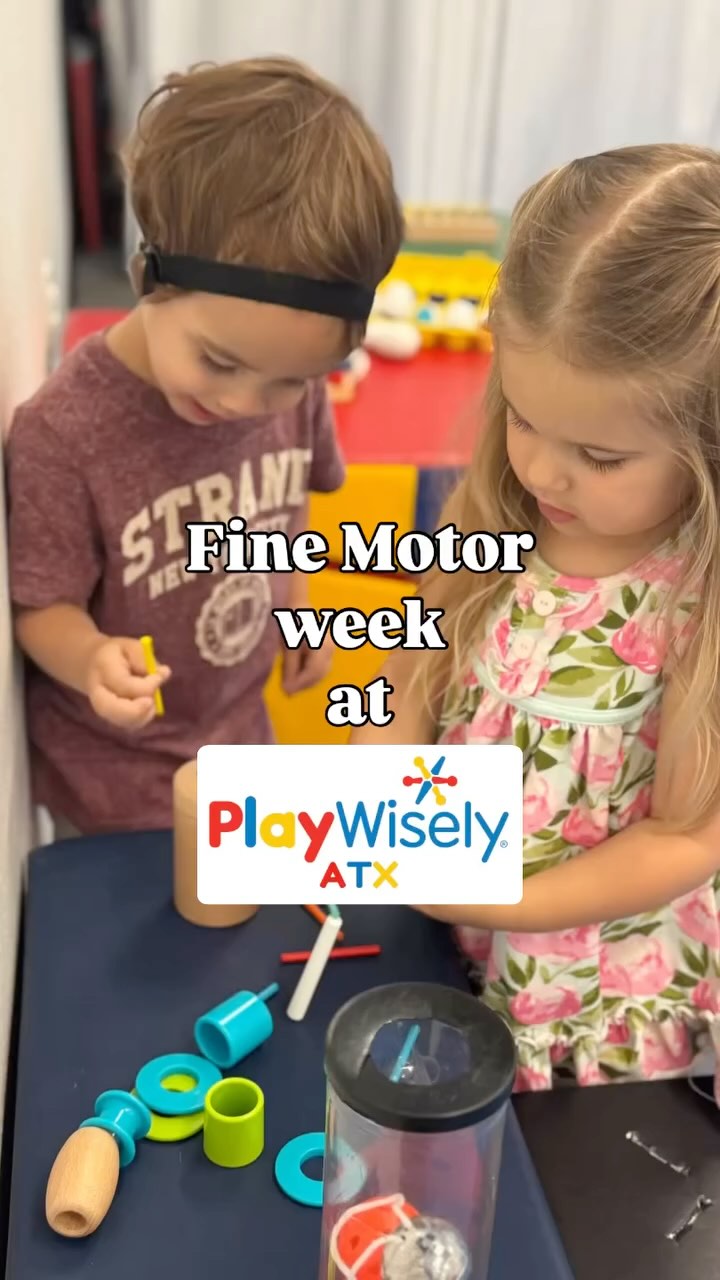 Fine motor skills are crucial for performing many everyday tasks and are essential for independence and overall development. They involve the small muscles in the hands, fingers, and wrists, enabling precise movements needed for activities like writing, dressing, and using utensils. Developing these skills from an early age supports academic success, self-care, independence, confidence, and even creative expression! Come join us for fine motor fun at PlayWisely ATX! #finemotor #finemotorskills #finemotordevelopment #childdevelopment #playbased #playbasedlearning #austintx