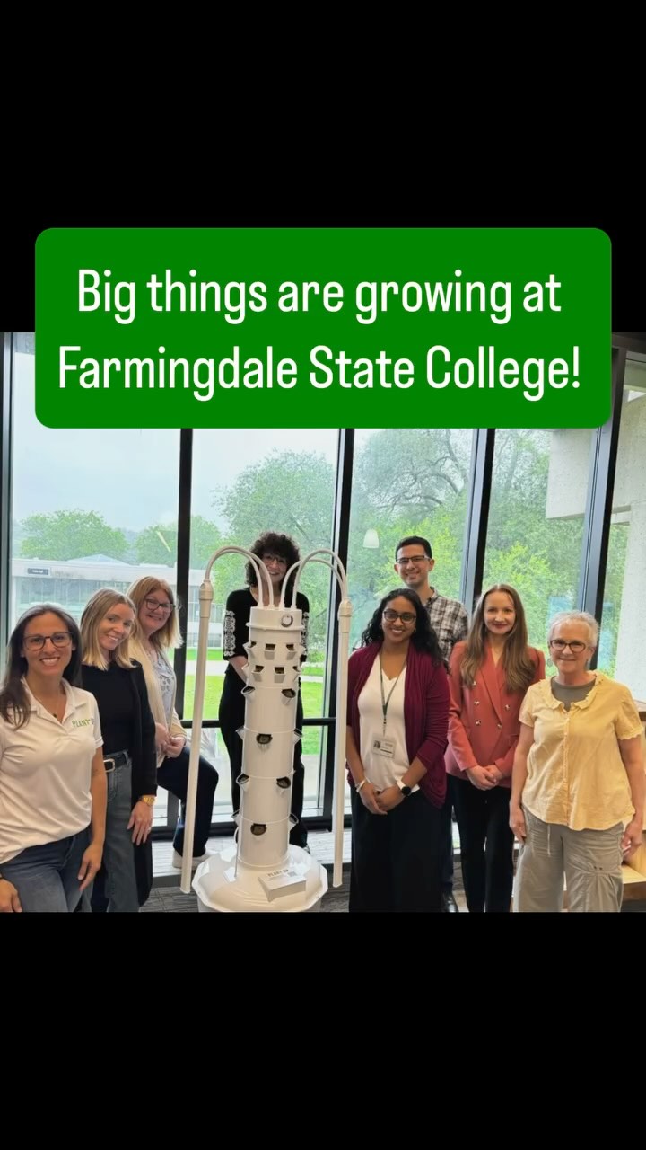🌱 Big things are growing at Farmingdale State College! 🌿
We were honored to build a vertical garden on campus to support their student food pantry turning unused space into a powerful tool for nourishment, education, and sustainability.
This Tower Garden system will grow fresh, nutritious produce year-round, helping to ensure that students have access to healthy food right where they learn.
💚 Empowering students.
🌍 Supporting food security.
📚 Growing a greener future—one plant at a time.
#plantup #growingwithplantup #plantswithapurpose #VerticalGardening #TowerGarden #PlantUp #FoodJustice #CampusWellness #SustainableSolutions #FarmingdaleStateCollege #FoodPantrySupport #GrowWithUs