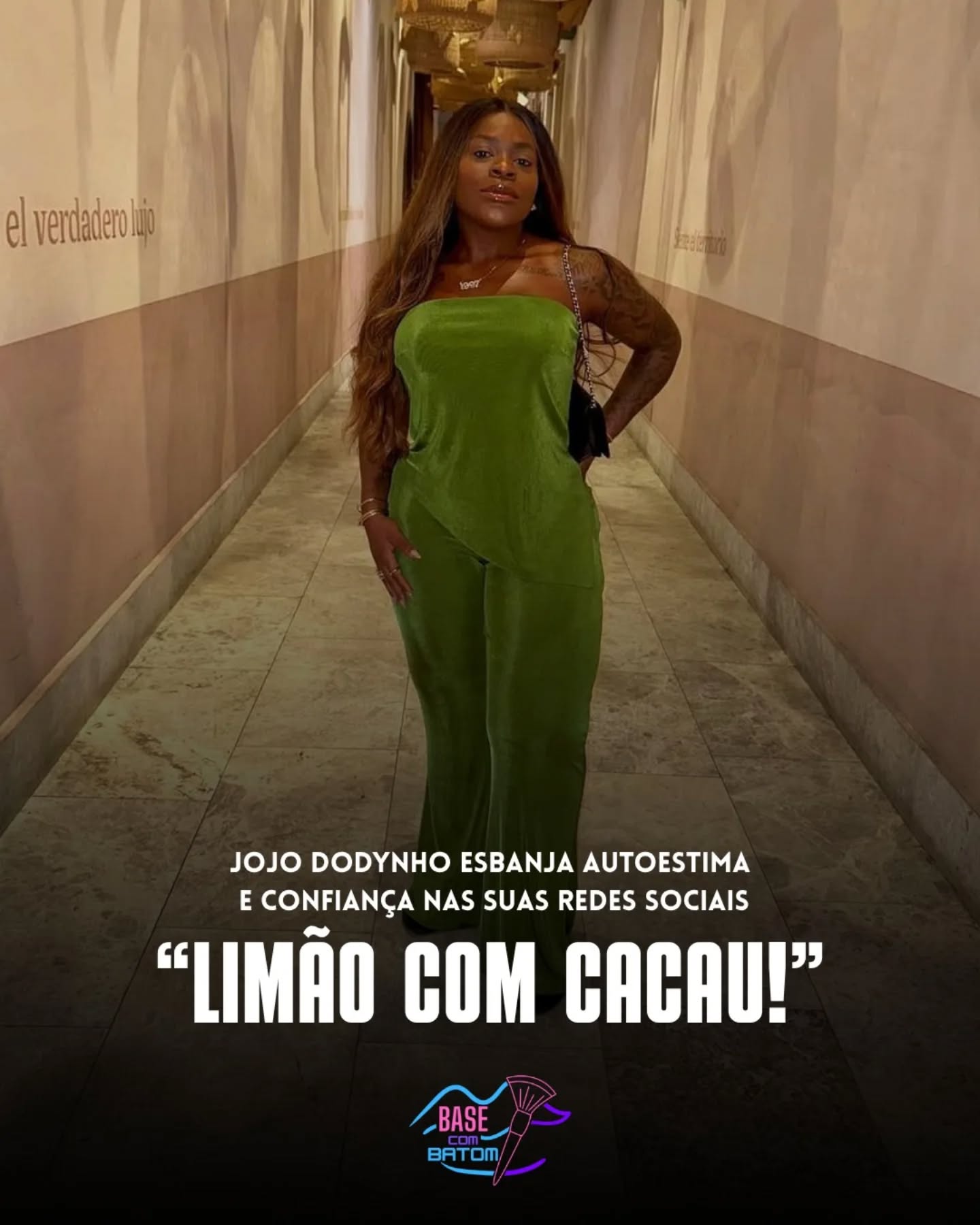 Ela postou “limão com cacau” e serviu presença, tom e autoestima!
Jojo Todynho surgiu linda de verde, pele glow e confiança no talo.
Um visual cheio de cor, orgulho e reviravolta.
SAIBA MAIS CLICANDO NO LINK DA BIO OU NOS STORIES!
📲 Leia a matéria completa no basecombatom.com