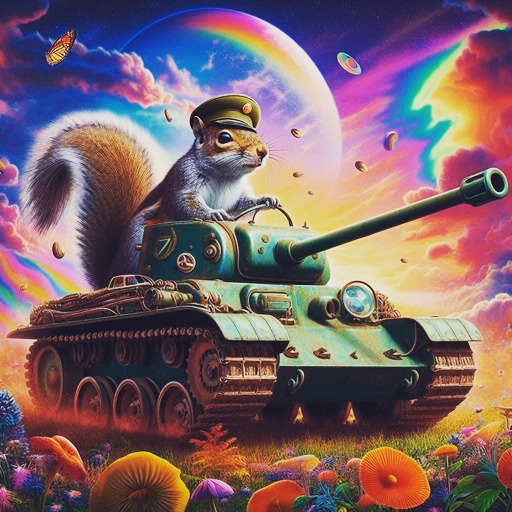 What's the first thing you created using AI? I imagine 'squirrel driving a tank against a psychedelic sky' was a popular choice.