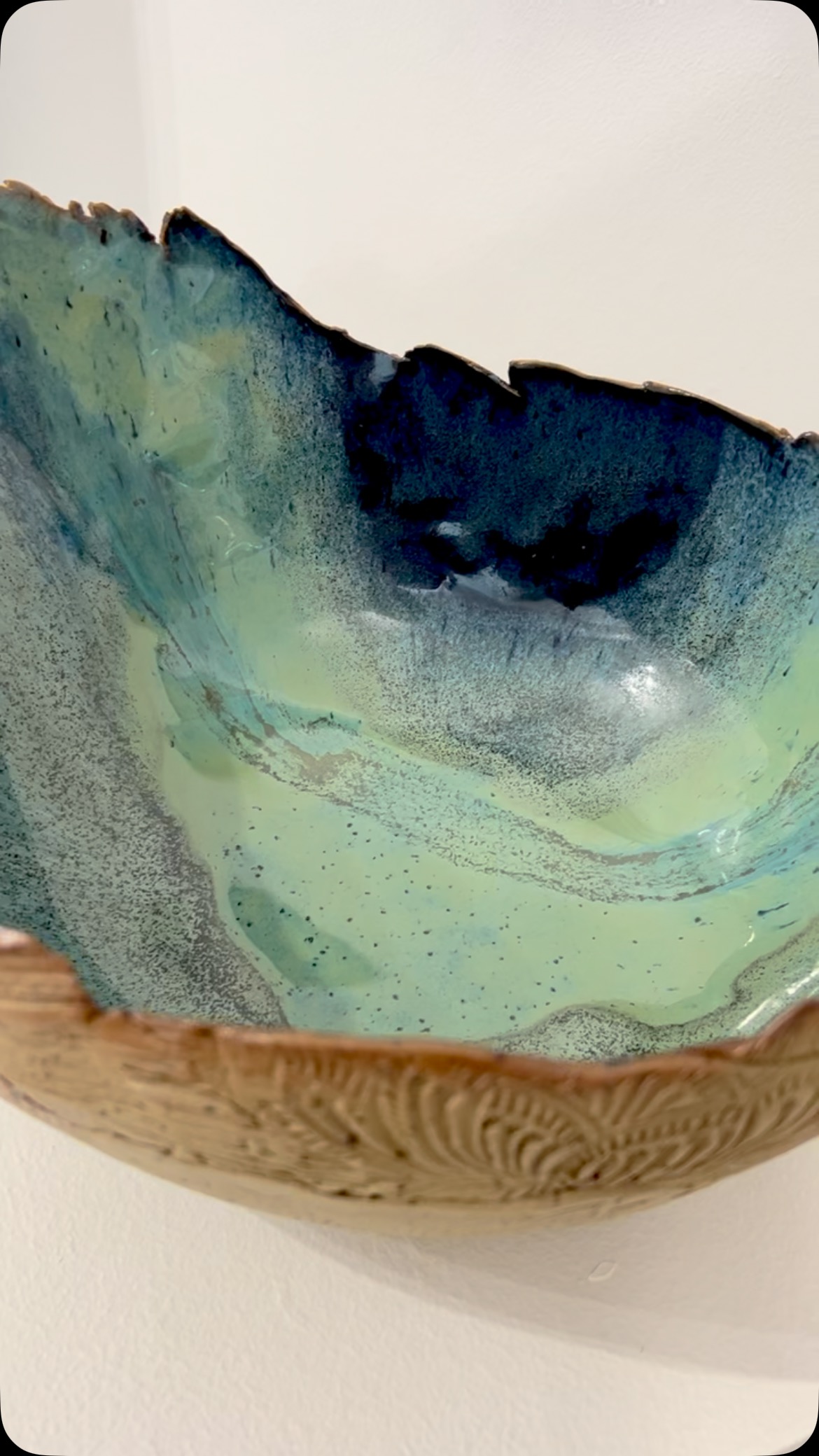 I’m so happy about this piece, I hope you like it. It’s using a lovely speckle clay and 3 different glazes.
Friday and Saturday, 20th & 21st June are the last 2 days of Surrey Artists Open Studios this summer, so please feel welcome to pop in for a visit us here in Chaldon.
Ceramics made by me and paintings by Kate Norman. #clay #clayart #potterystudio #ceramicstudio #artislife #artistsofinstagram